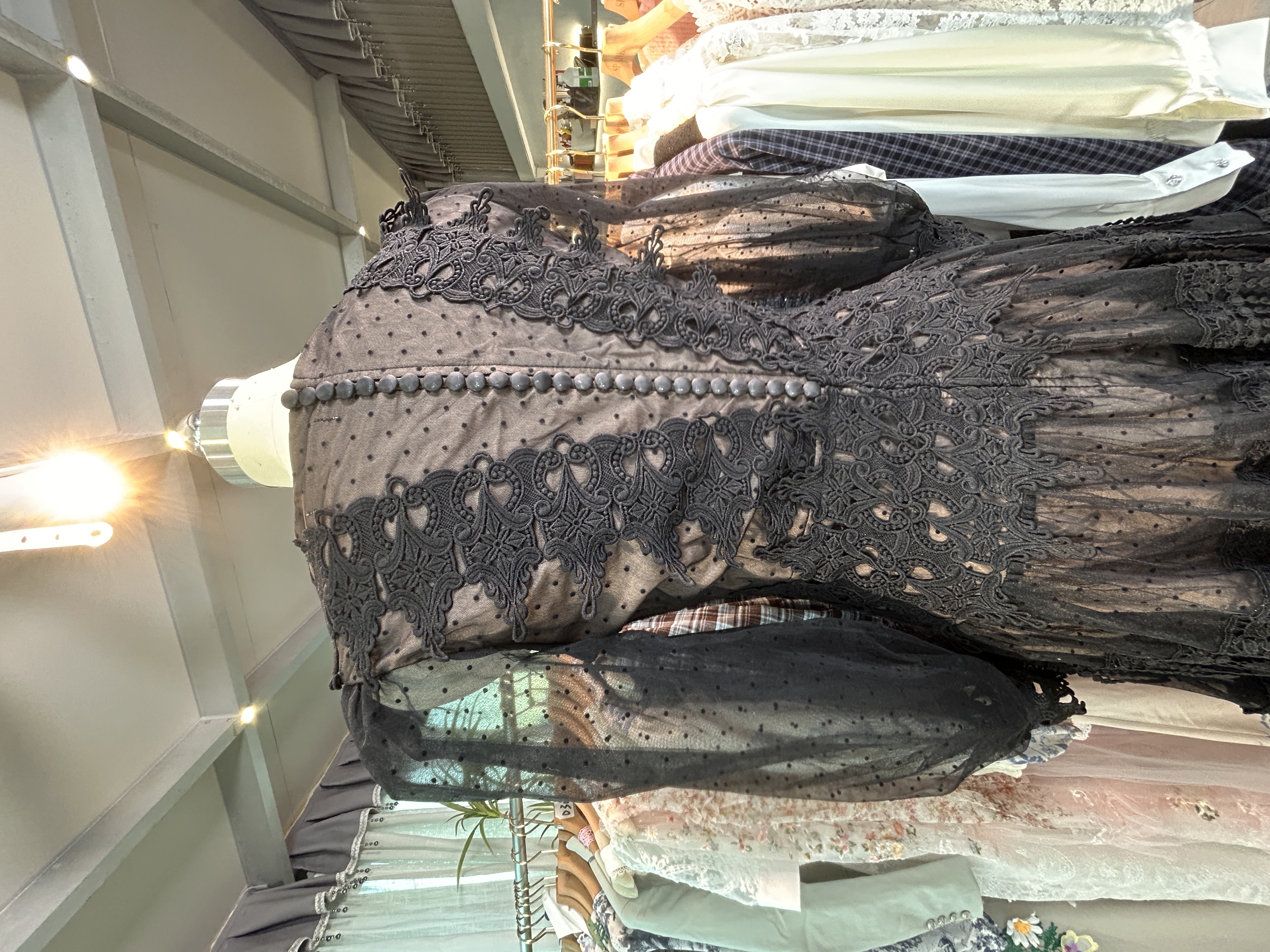 哥德風蕾絲連衣裙