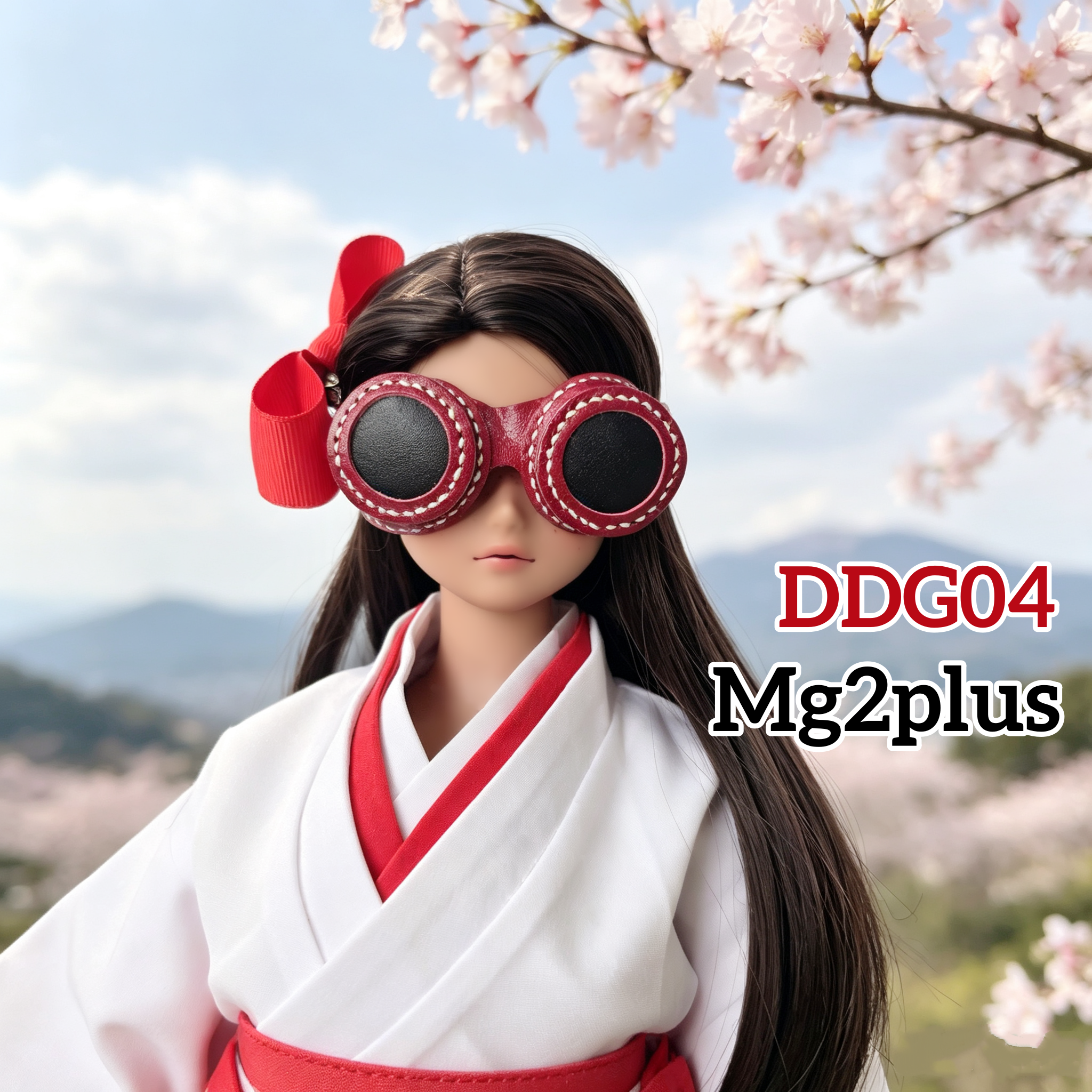 【MG2Plus】(20cm - 24cm Doll Head) 真皮手作蒸汽朋克風格眼罩 Handmade leather steampunk eye mask