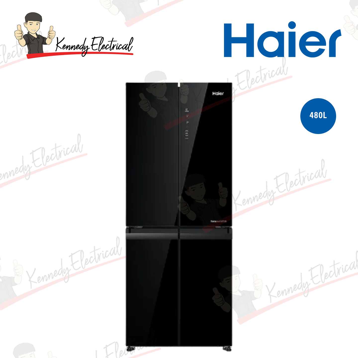 Haier 480L Multi-Door Inverter Glass Fridge (HRF-IM480MG)