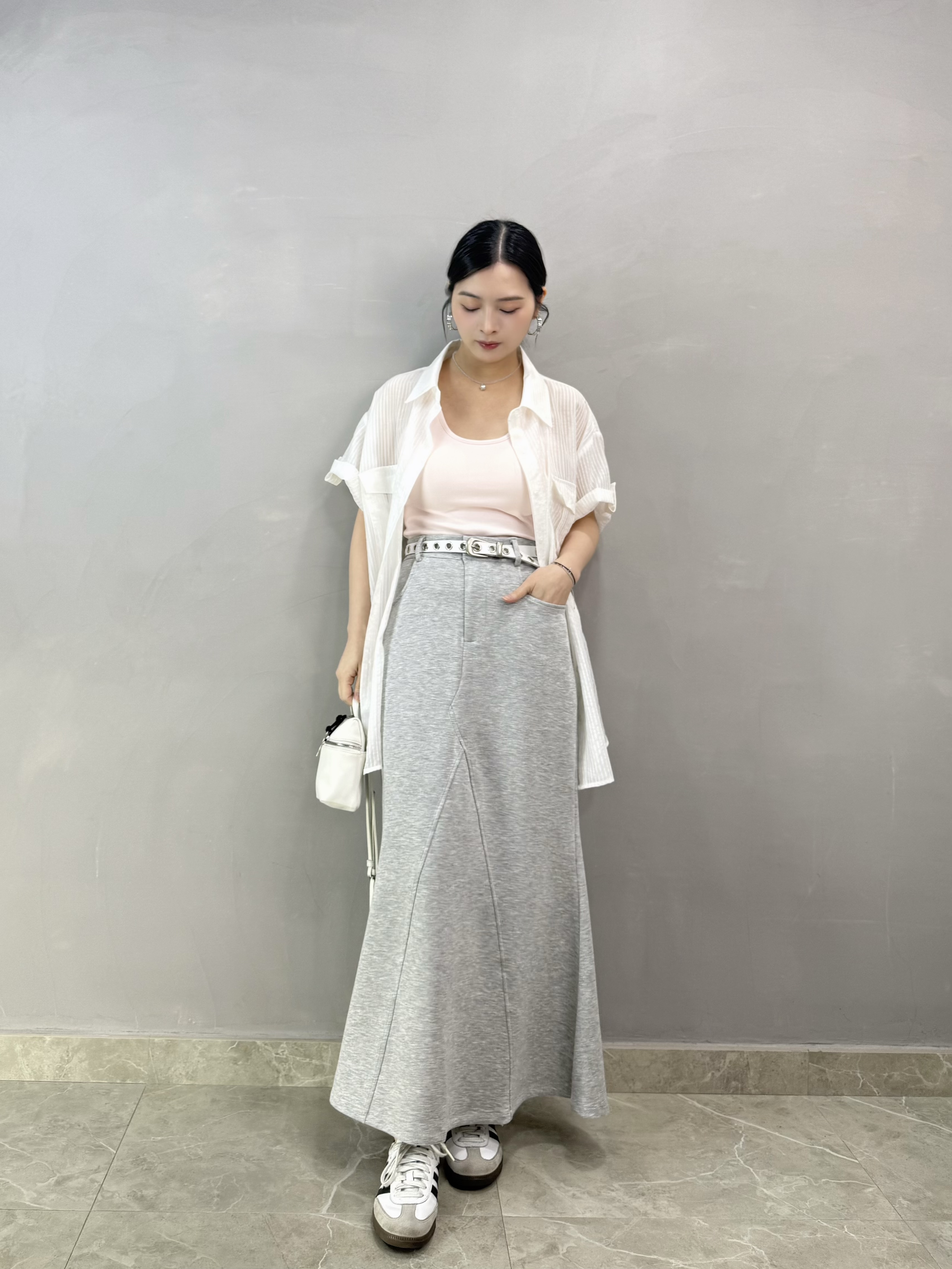 S61 後橡根棉質魚尾裙