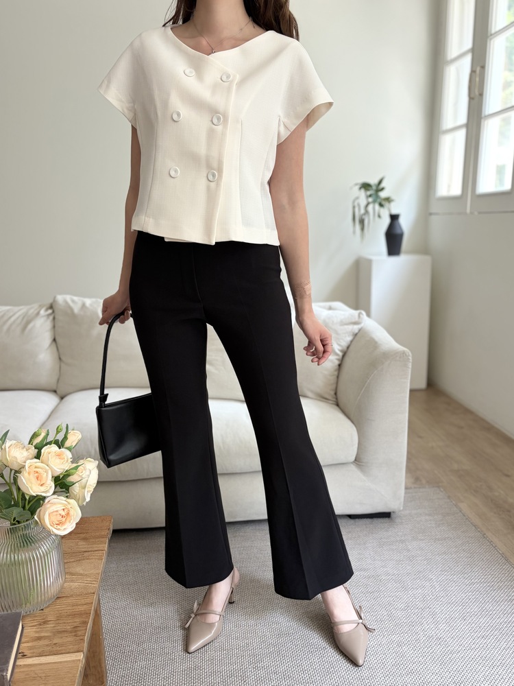 Pull-On Stretch Pants (Black)