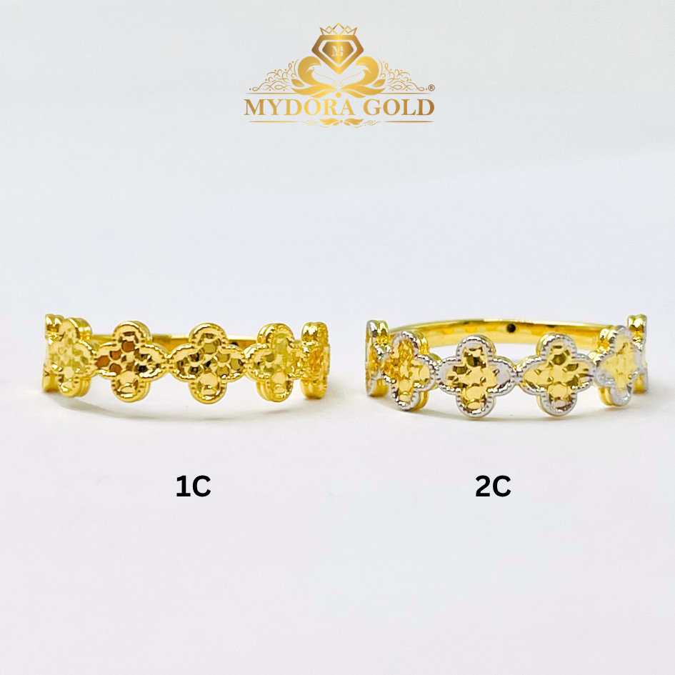 MYDORA Cincin Sisik Clover (5G) l EMAS 916/22K