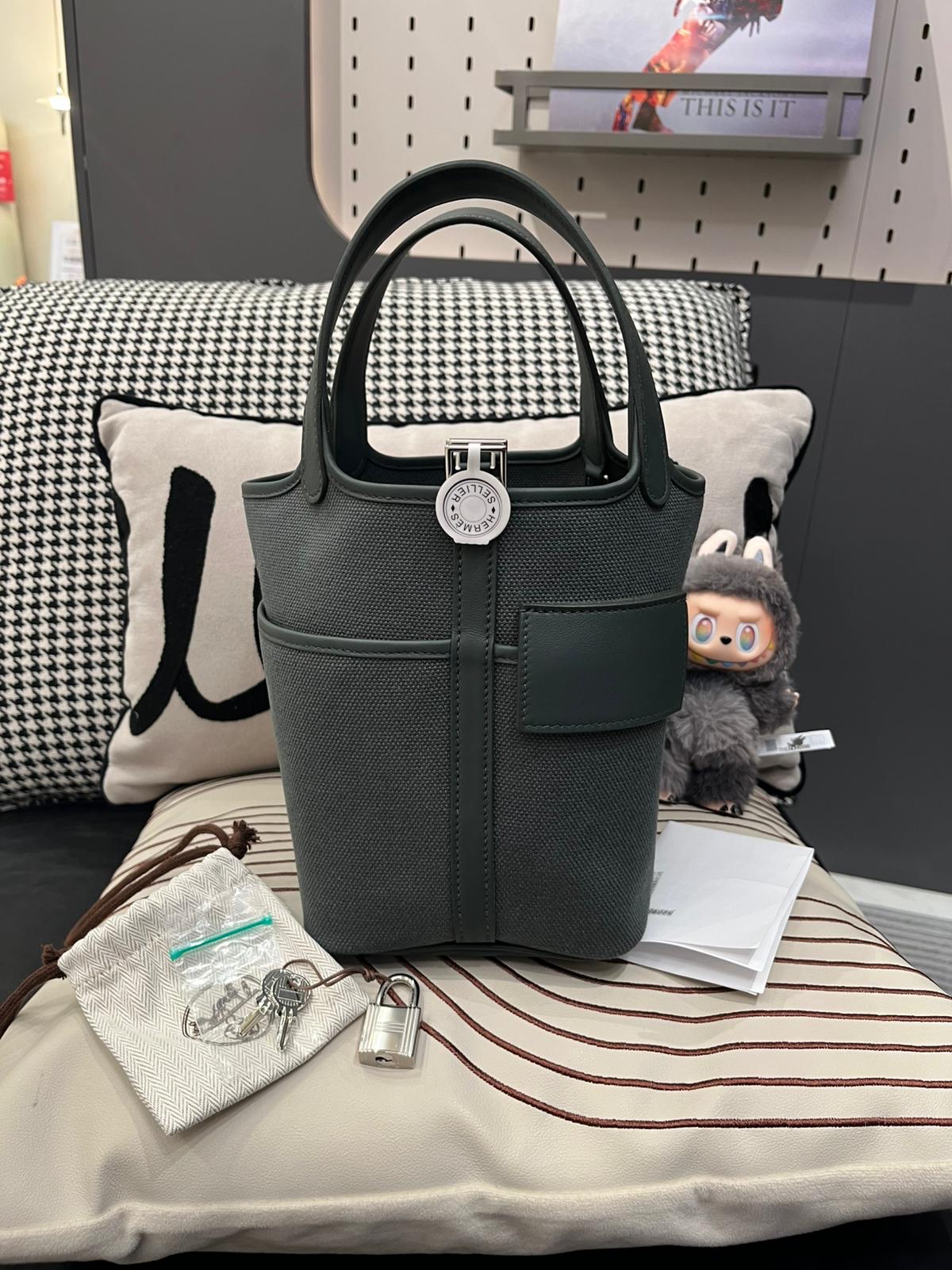 全新 Hermes Picotin 18 cargo,STAMP K, Vert mangrove 100%Authentic ,100%new全新貨品 ✅收據✅key lock✅dust bag✅box 