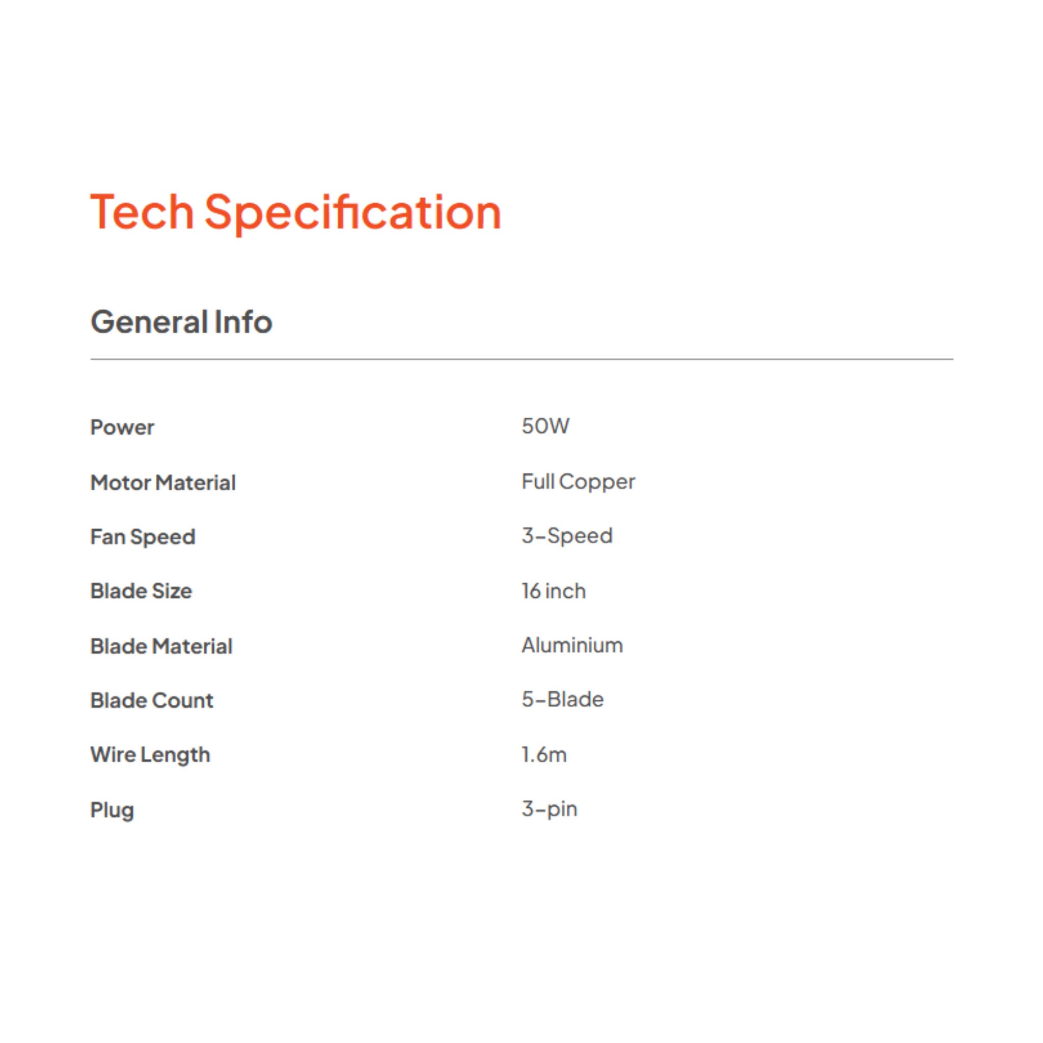 Russell Taylors 16" Stand Fan (SF2)