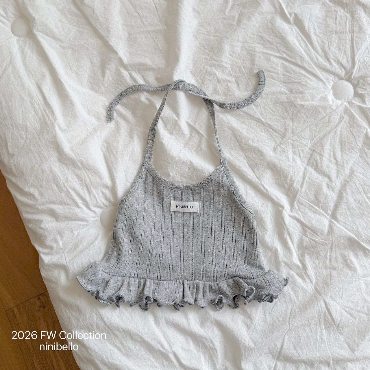 Ninibello | Bibi Eyelet Halter Top
