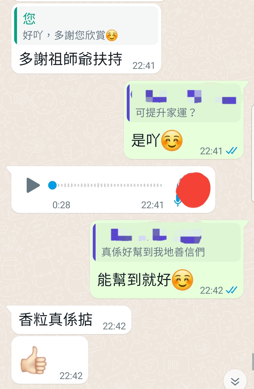 招財和合貴人 / 家庭和順 香粒