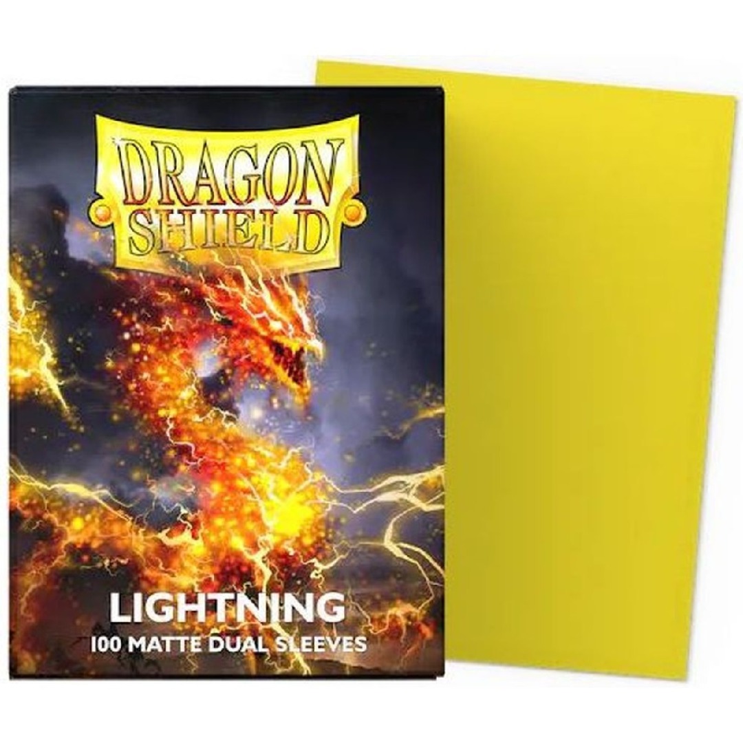 Dragon Shield 100 - Standard Deck Protector Sleeves - Dual Matte - Lightning(Ailia) - AT-15047