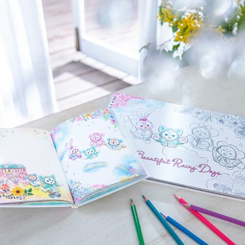 [現貨] [東京迪士尼] Beautiful Rainy Day|記事簿填色冊套裝 {TF220506H}