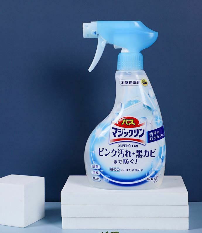 花王 Super Clean 浴室多功能清潔噴霧藍色(原味無香380ml) -1枝 現貨