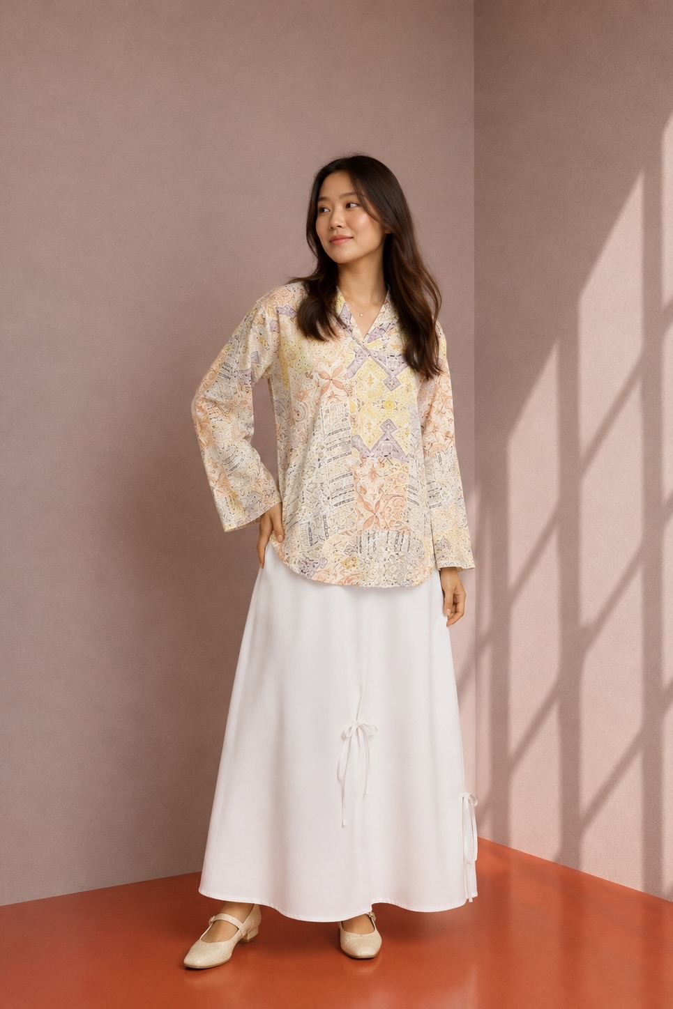LINEN TOP - Lemon Patch