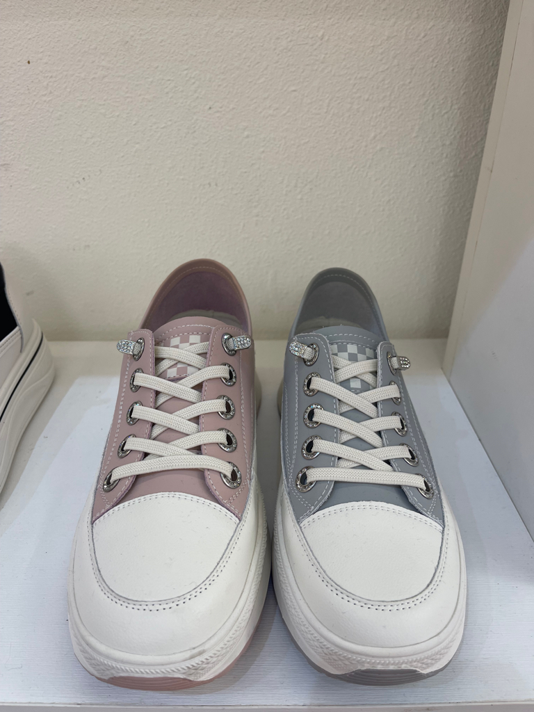 厚底軟皮帆布鞋