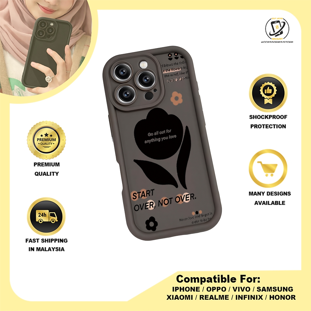 TPU DESIGN CASE PHONE FOR SAMSUNG - DESIGN FLOWER A3