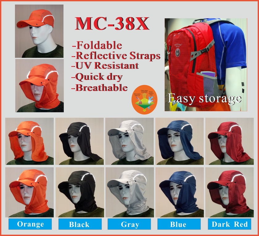 Mountain Wolf Outdoor Foldable Fisher Cap MC38X