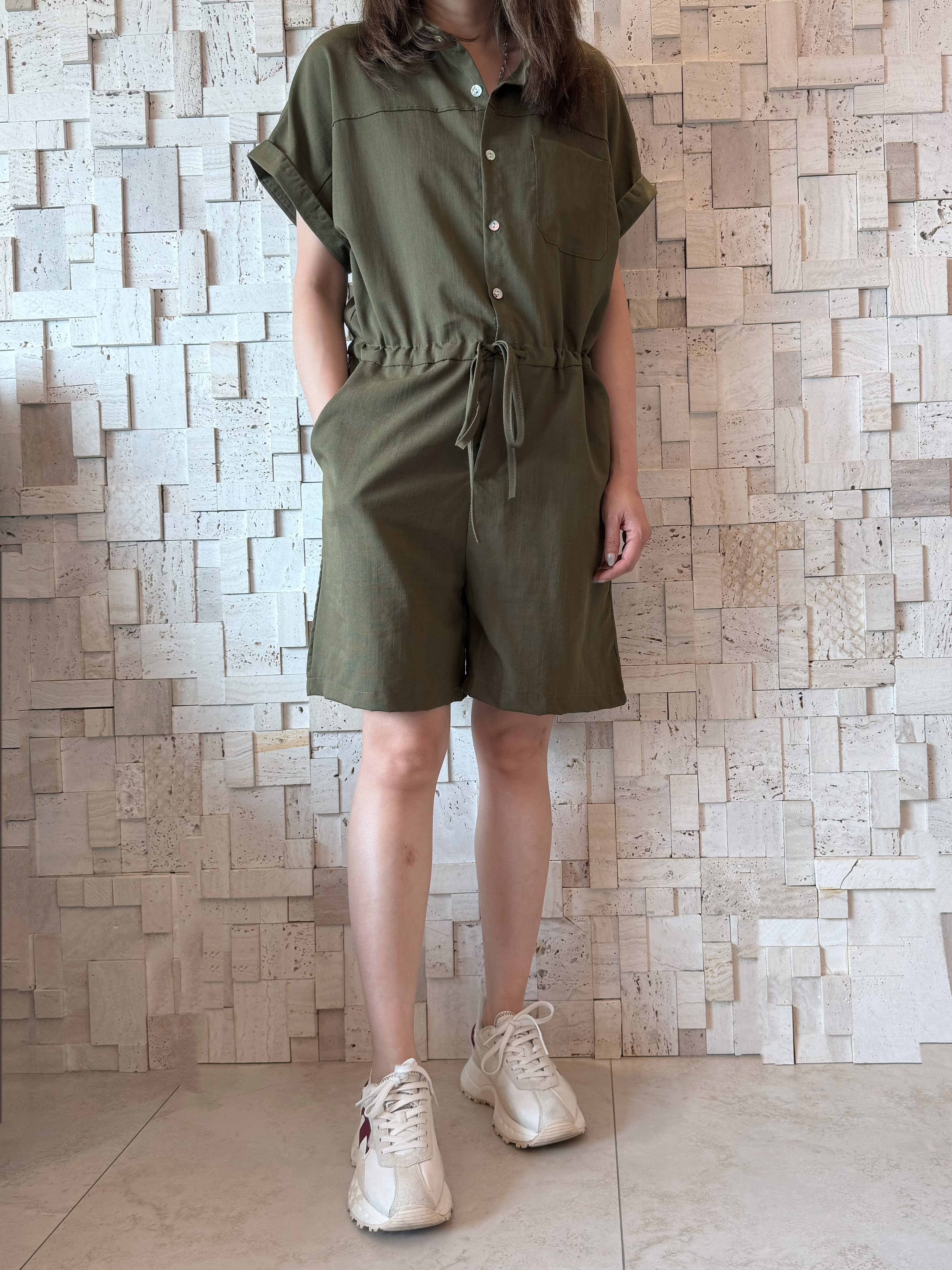 S00357 滑身梳織工人褲❣️