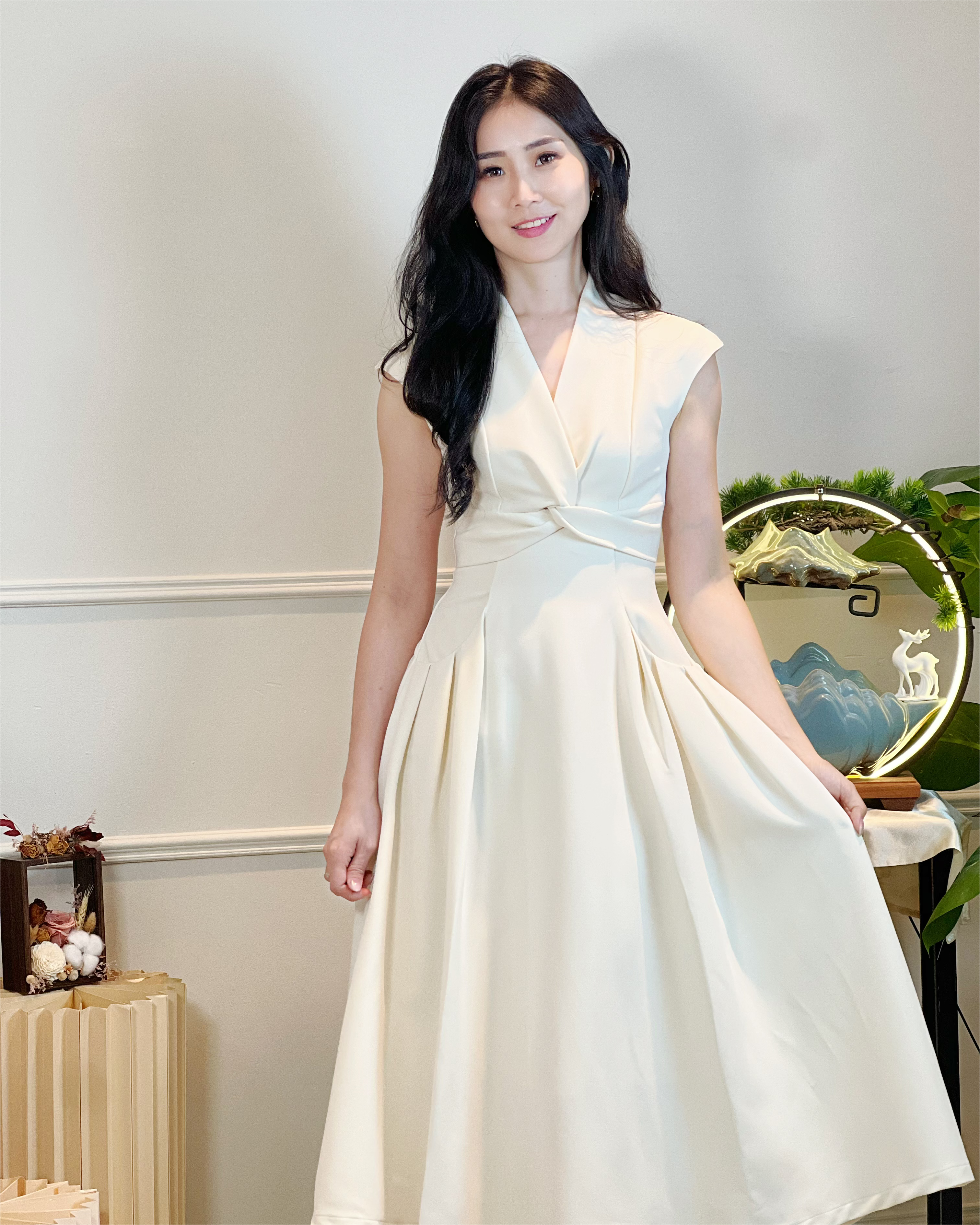 5092 Elena Grace Midi Dress