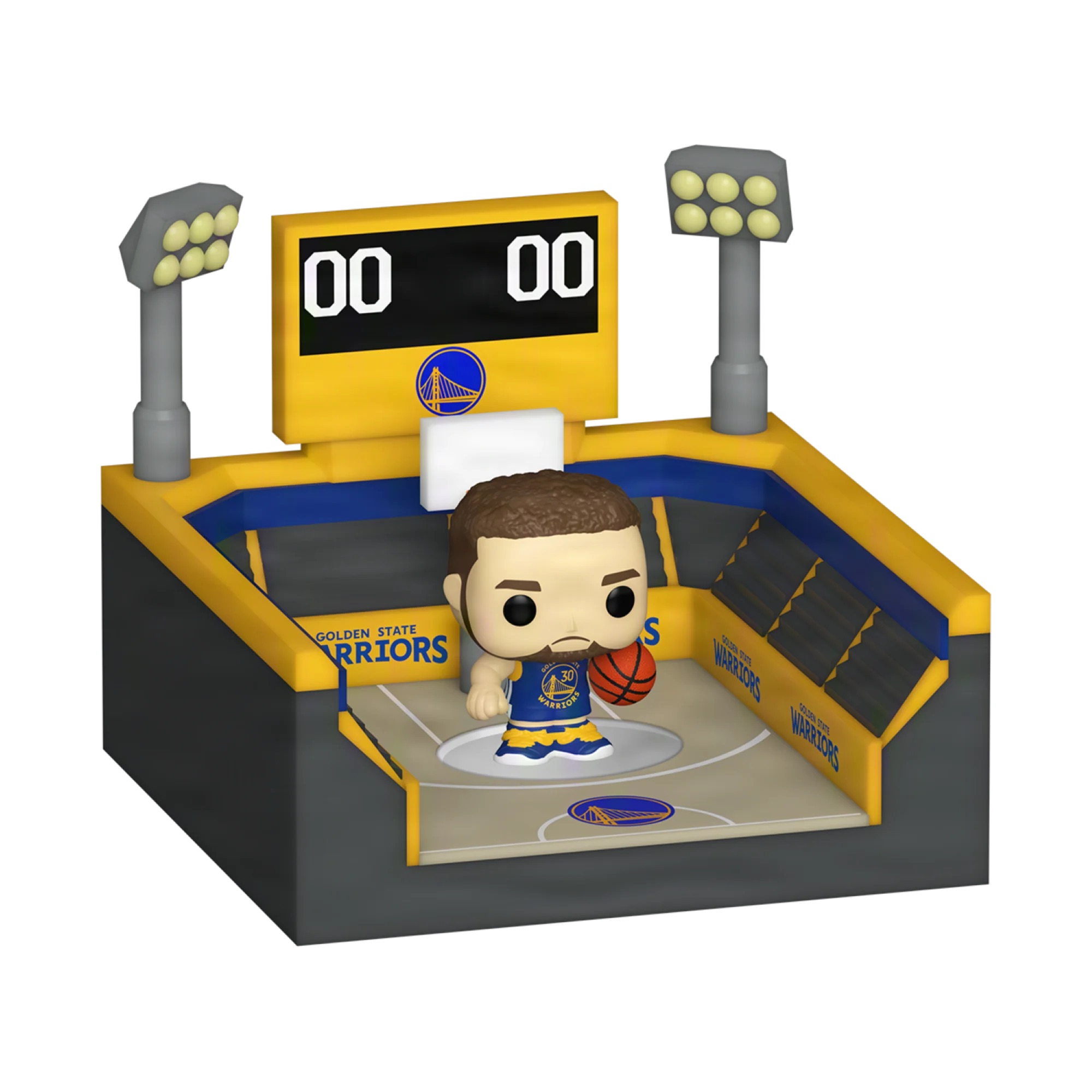 📦訂購 美國代購 Bitty POP! Town: NBA Arena - Warriors with Steph Curry Figure 模型