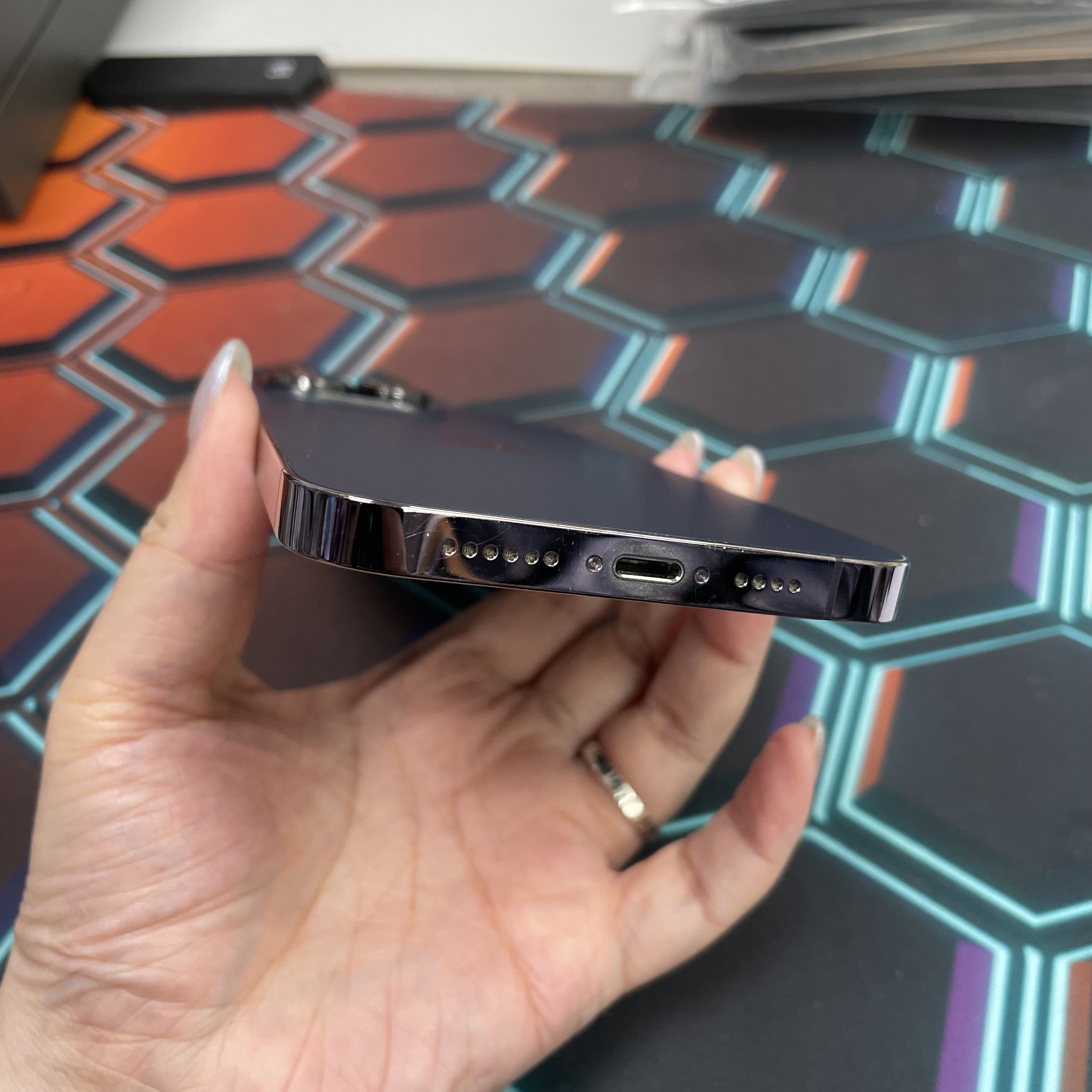 *6959 14 Pro max 靚機 256GB 電77 紫色 purple
