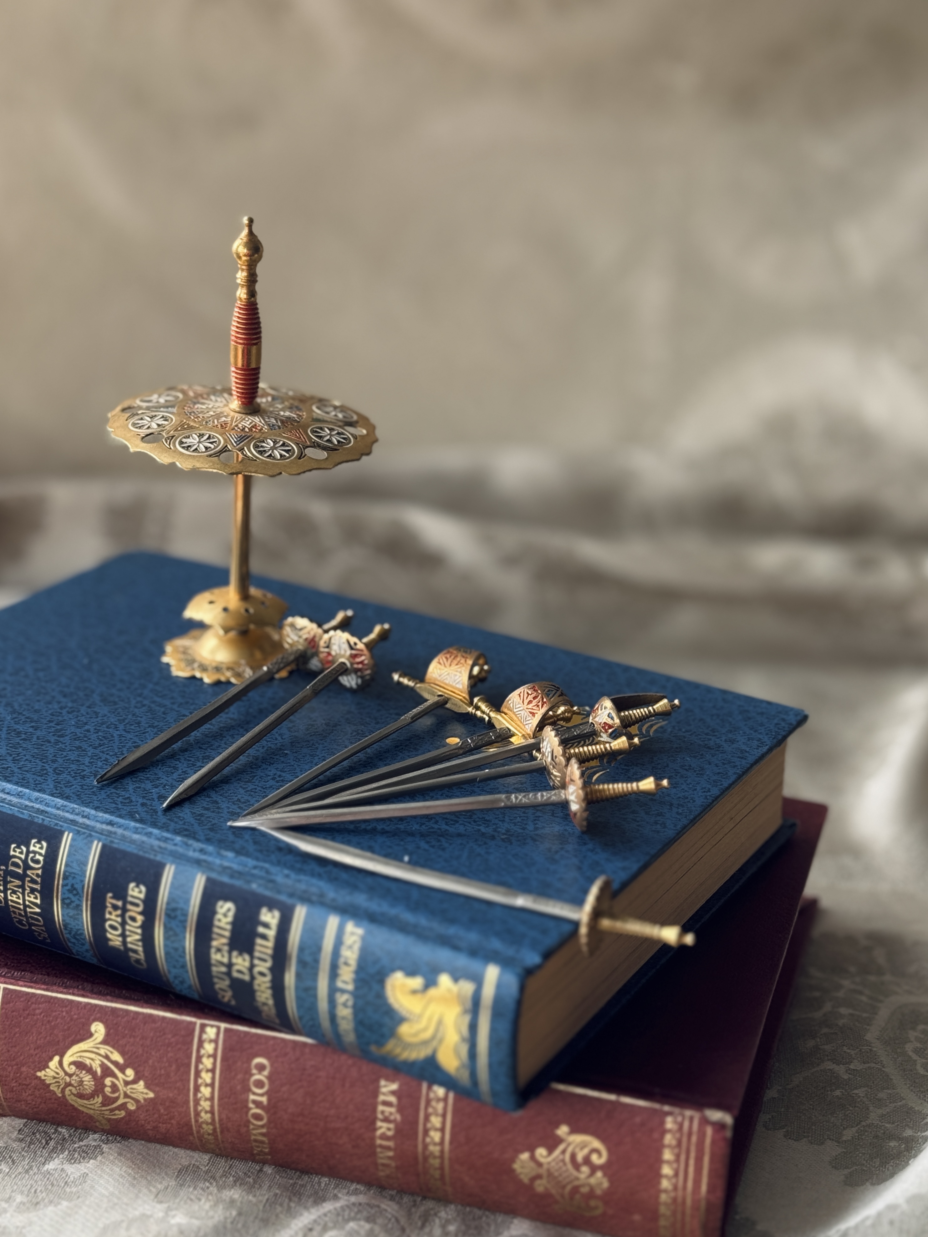 Vintage Spanish Toledo Sword Fruit Stick Set (MT2497)