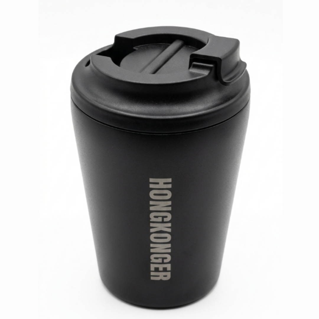 【日常必備】HONGKONGER 啞黑保溫咖啡杯 / 隨行杯