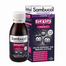 (NS)澳洲 Sambucol 黑接骨木兒童果漿含維生素C 120ml（英國版）