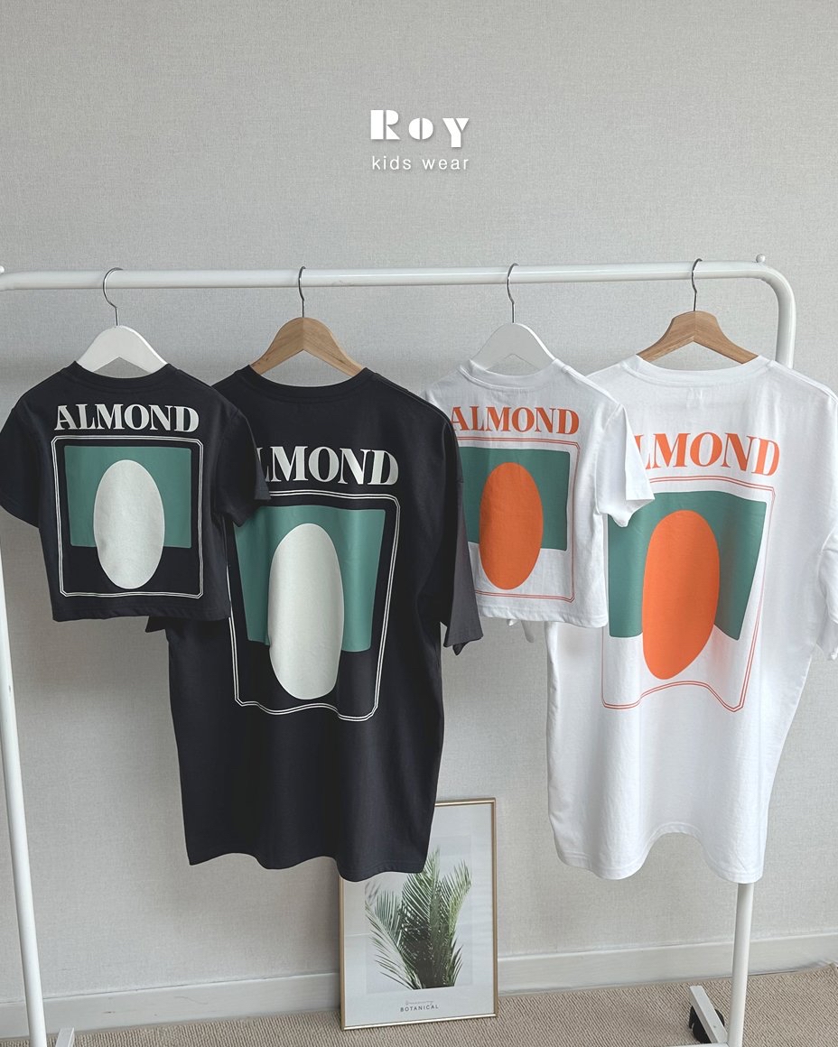 Roy | 親子T (Black/White  L108-116 / Adult)
