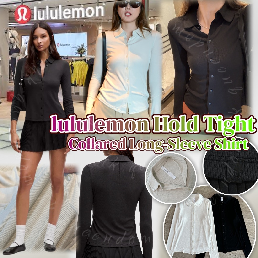 Lululemon Hold Tight Collared Long-Sleeve Shirt 緊身翻領長袖恤衫