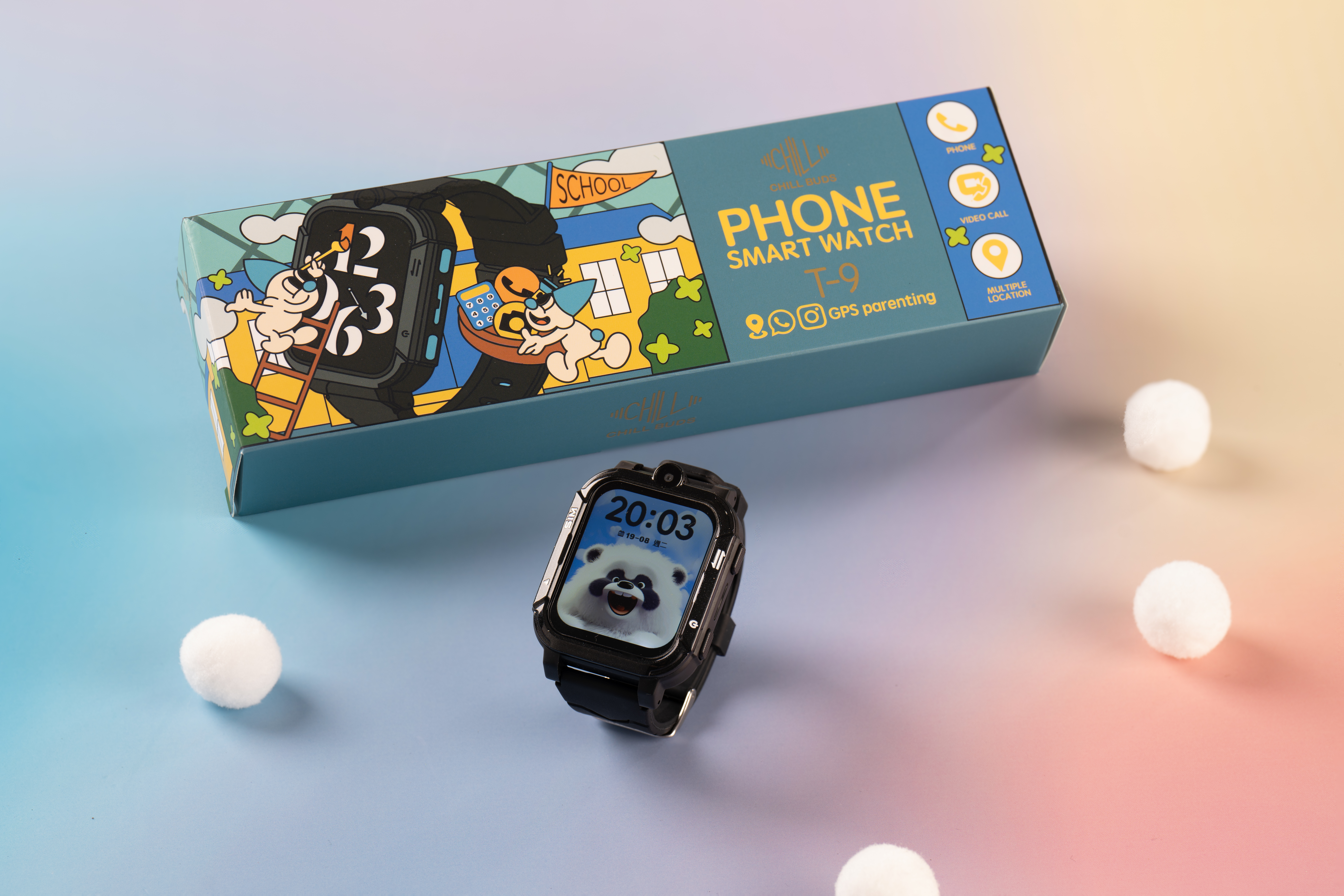 Chillbuds T9 多功能 GPS 定位兒童智能手錶