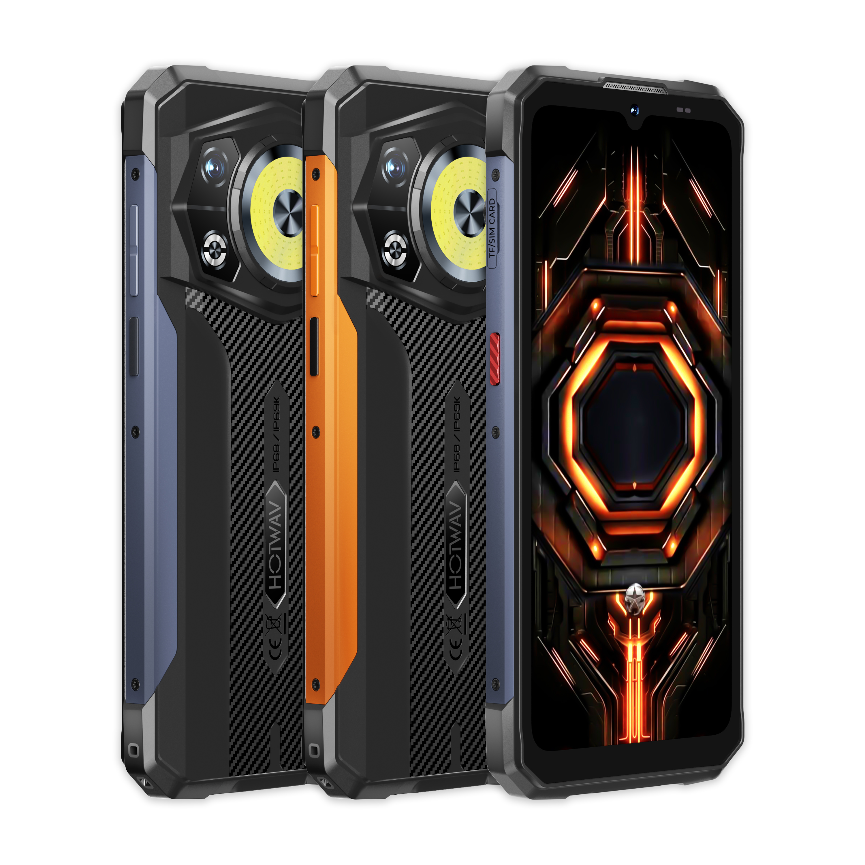 HOTWAV Cyber 17 | 6.745吋 6200mAh 露營燈 動態燈 AI工具 三防手機 Rugged Phone