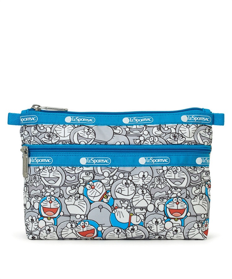 [訂購] [日本直送] 💙 LeSportsac「DORAEMON COSMETIC CLUTCH」 📏 尺寸/內容：高約15cm｜闊約19cm｜厚約6cm {TF260808}