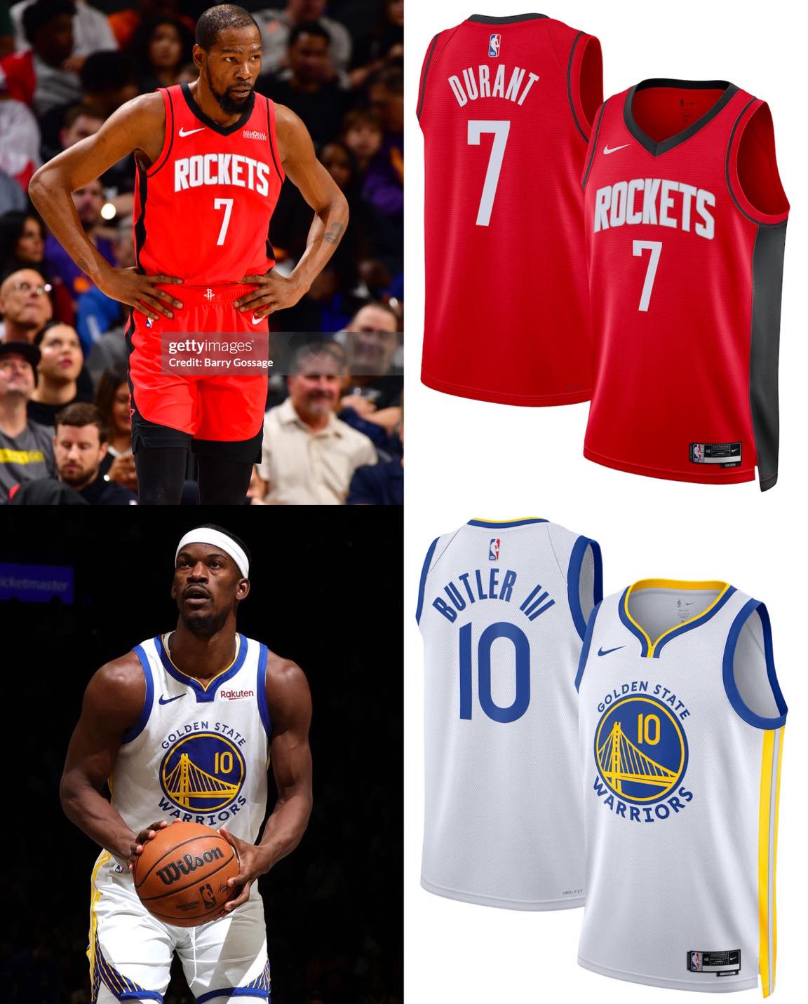 Kevin Durant Jimmy butler sw jersey