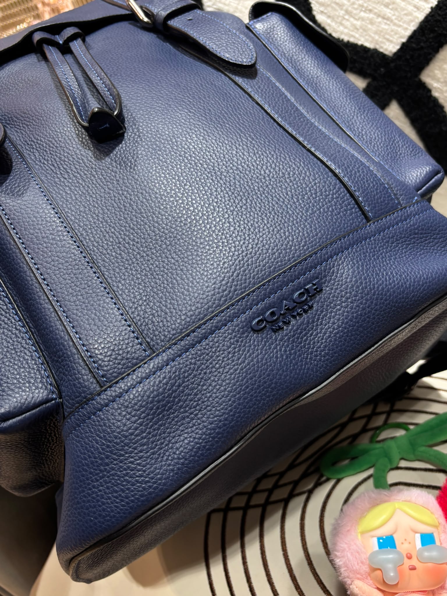 Coach Backpack calfskin 100%Authentic, 98%new ✅Dust bag