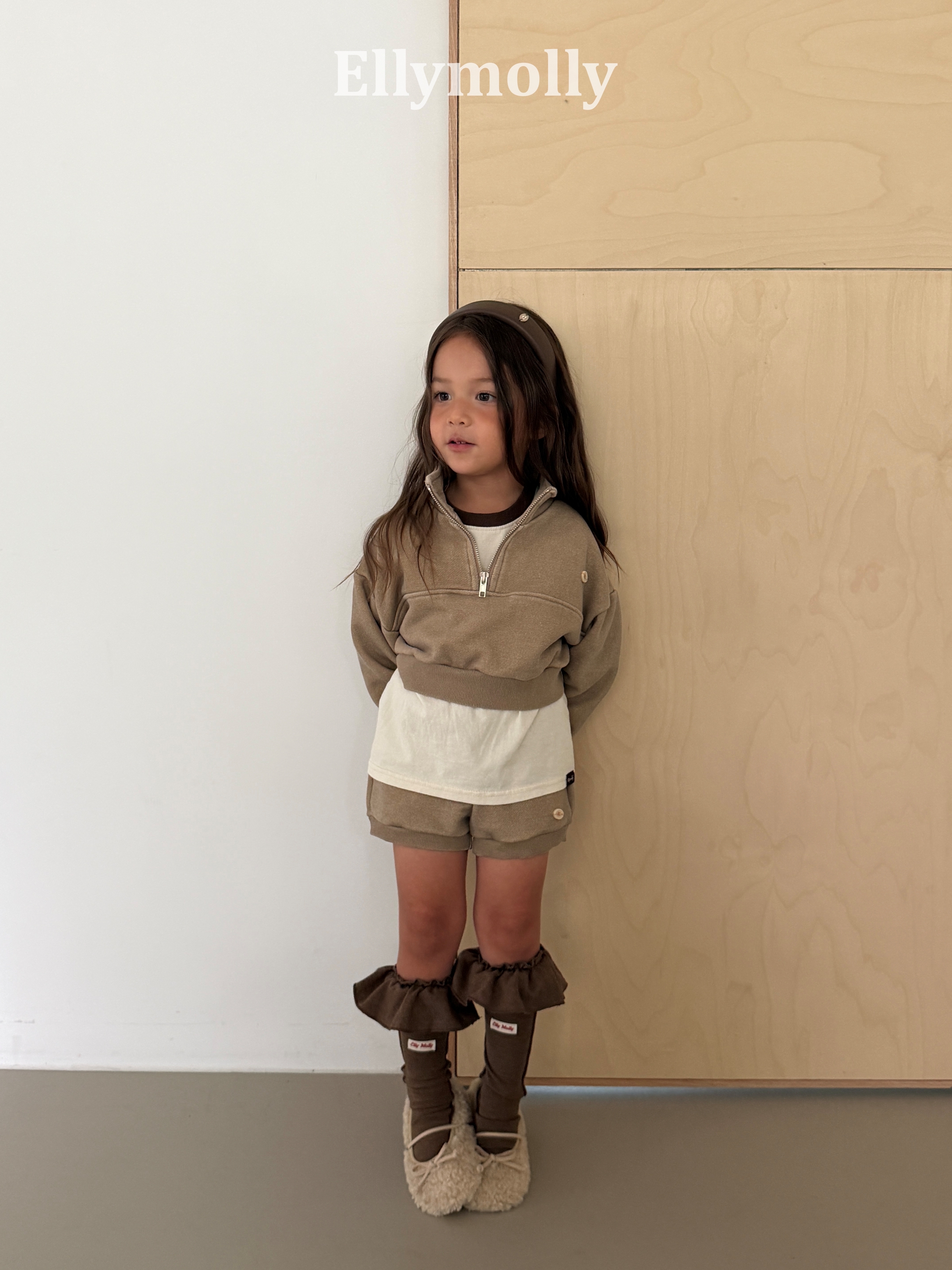 Ellymolly | Arch Pig Half Zip-up