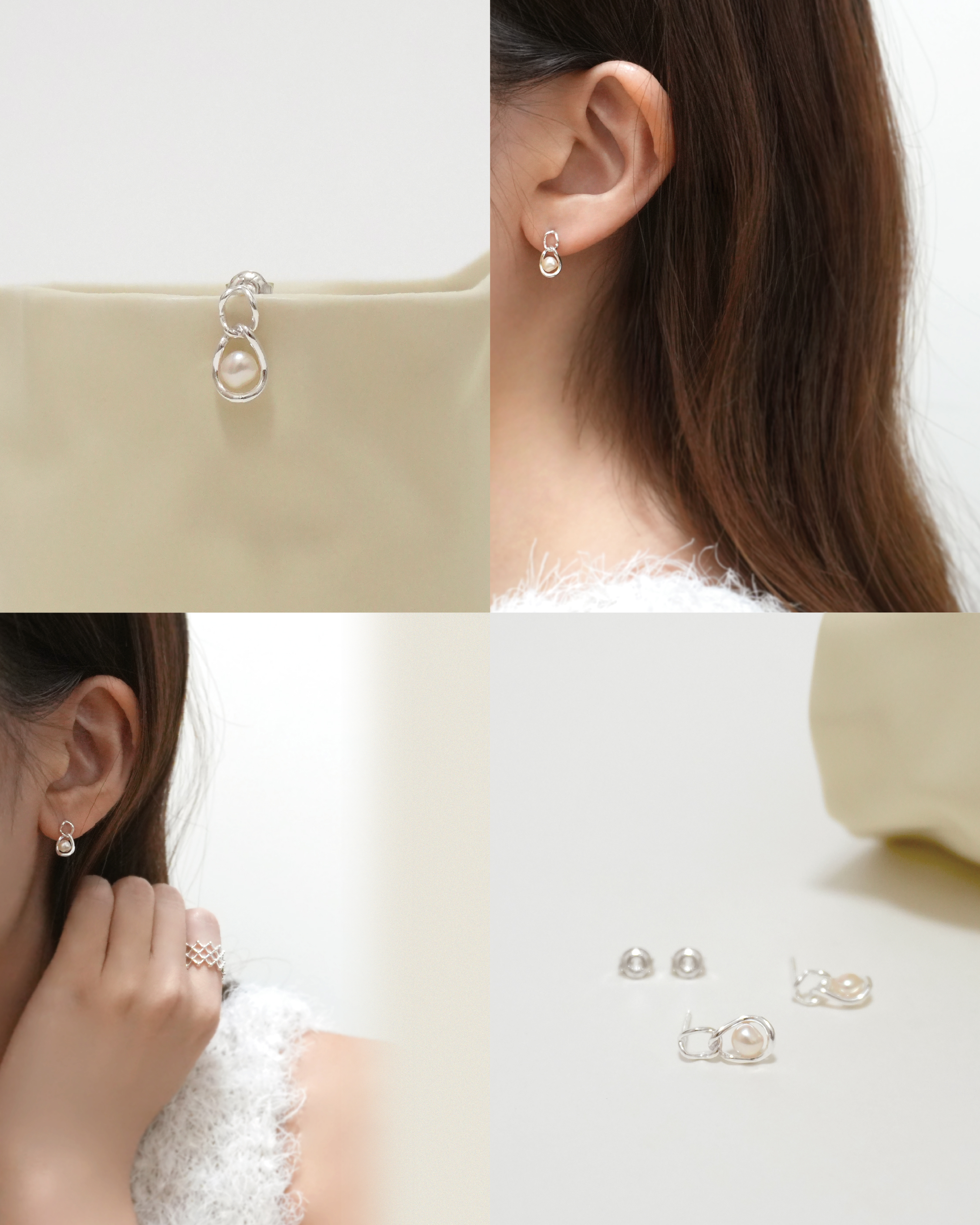 Gentle Embrace Pearl Earrings