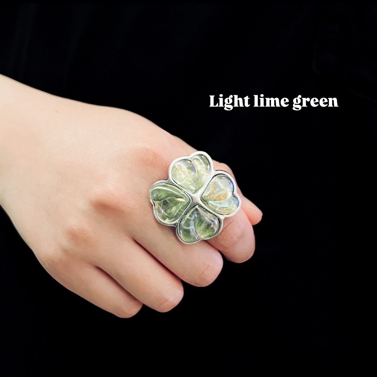 🇪🇸Otro Accesorio 心心四葉草戒指