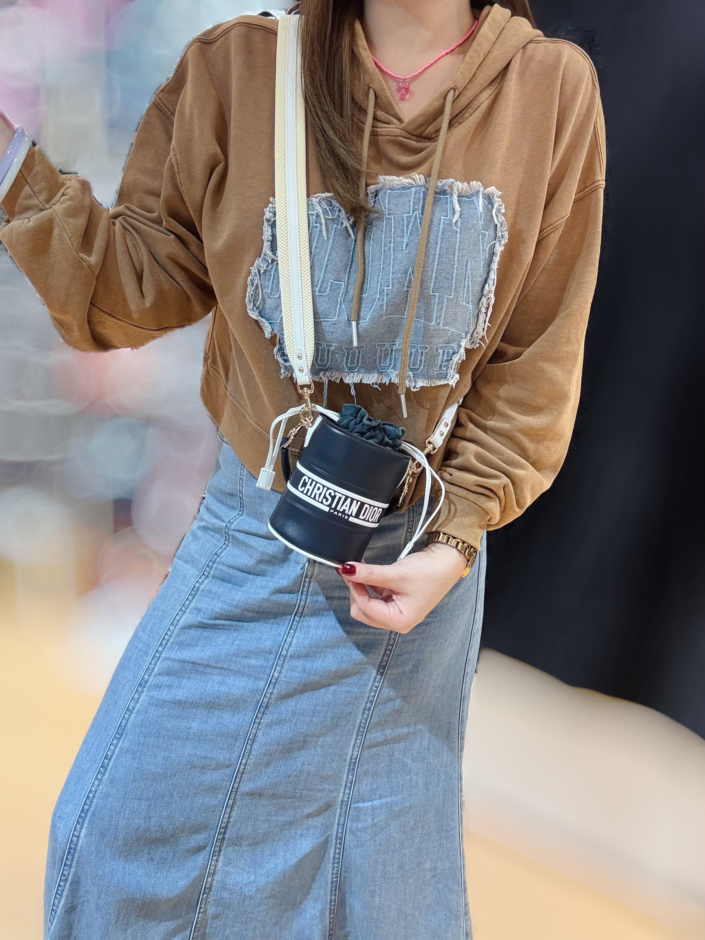 Dior Vibe bucket mirco navy