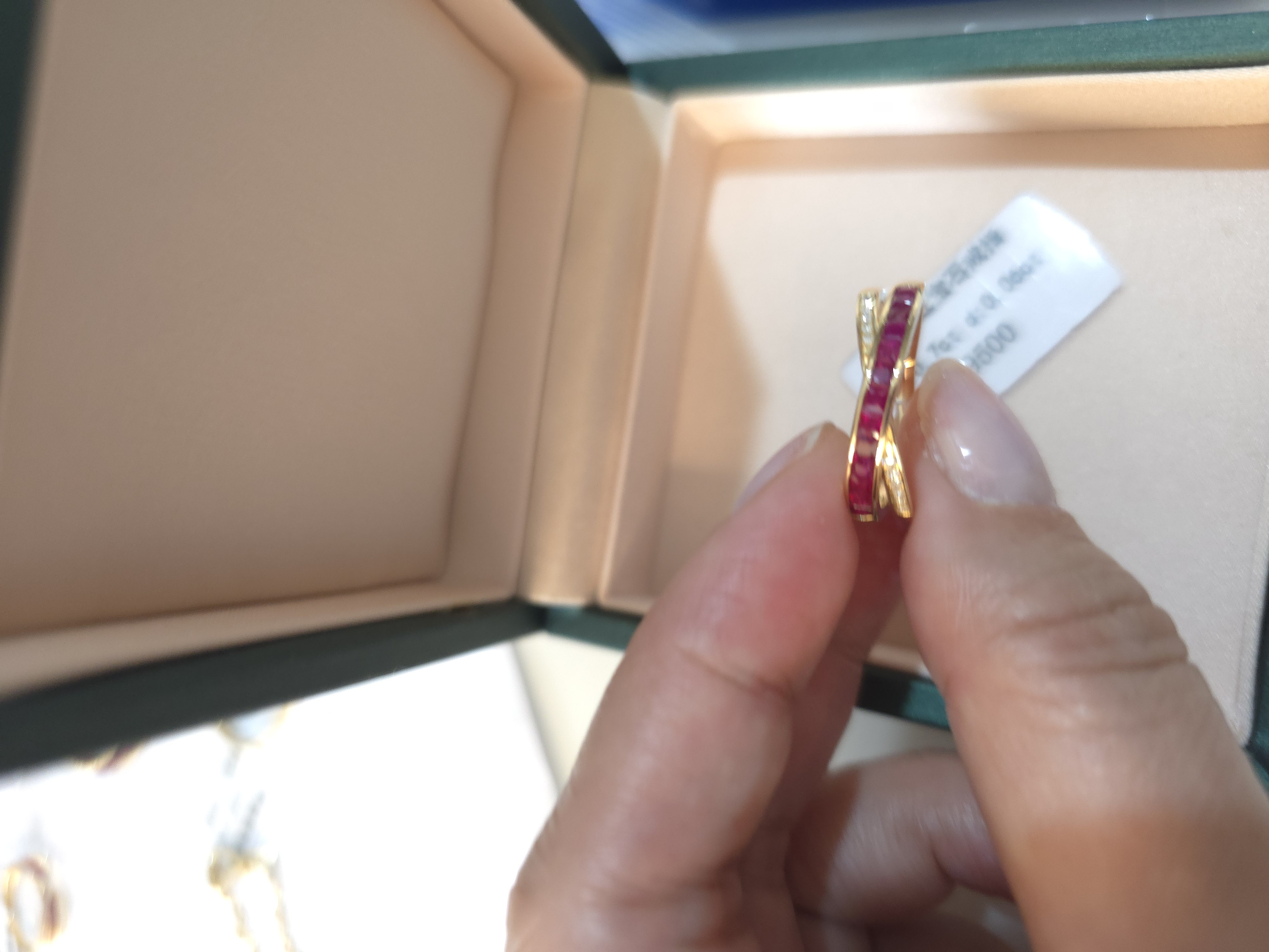 18K红寶鑽石戒指 R0.7 D0.06 G3.47 S17