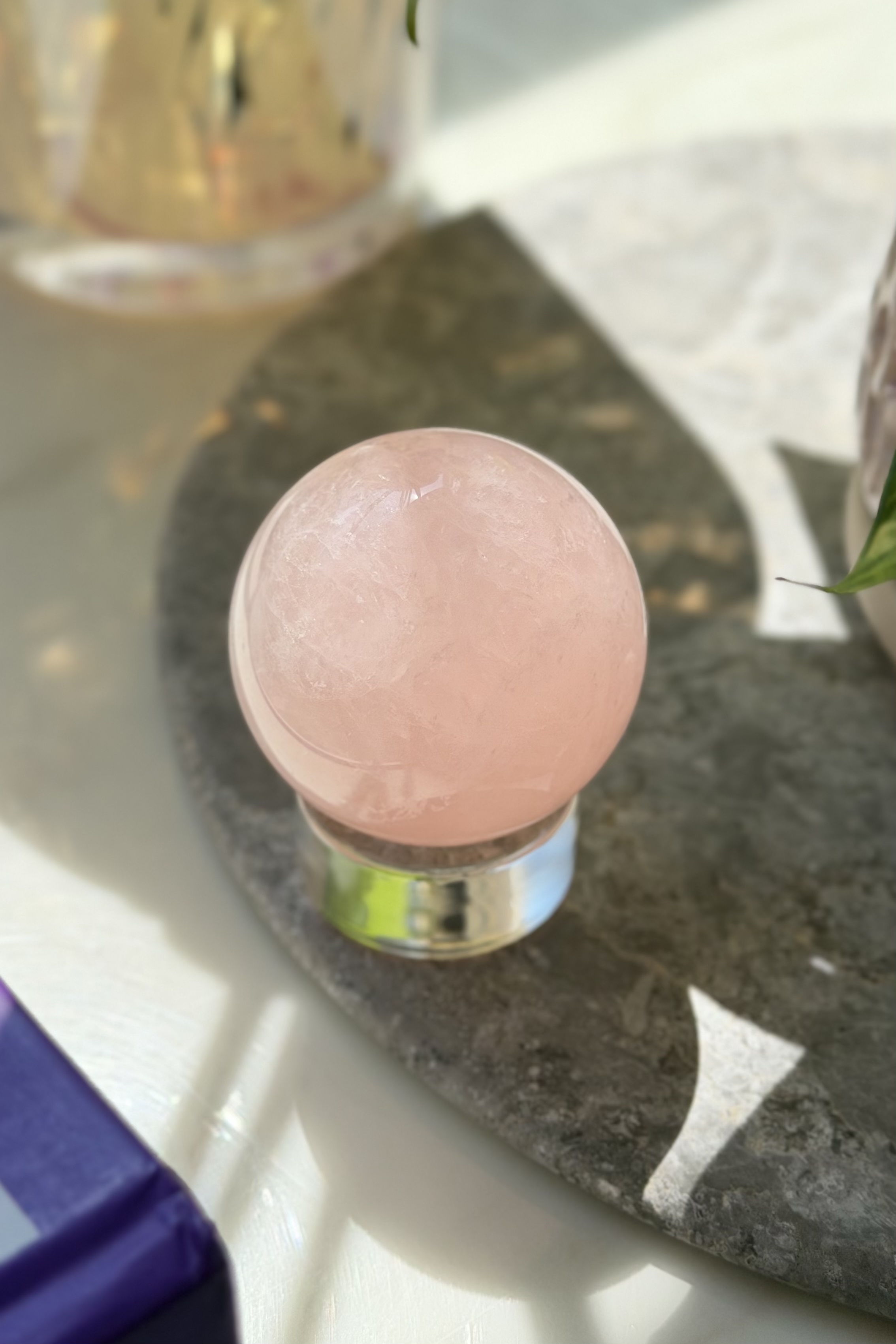 ༒5.5cm粉水晶球༒ RQ.1250H5T-RA26*5JT