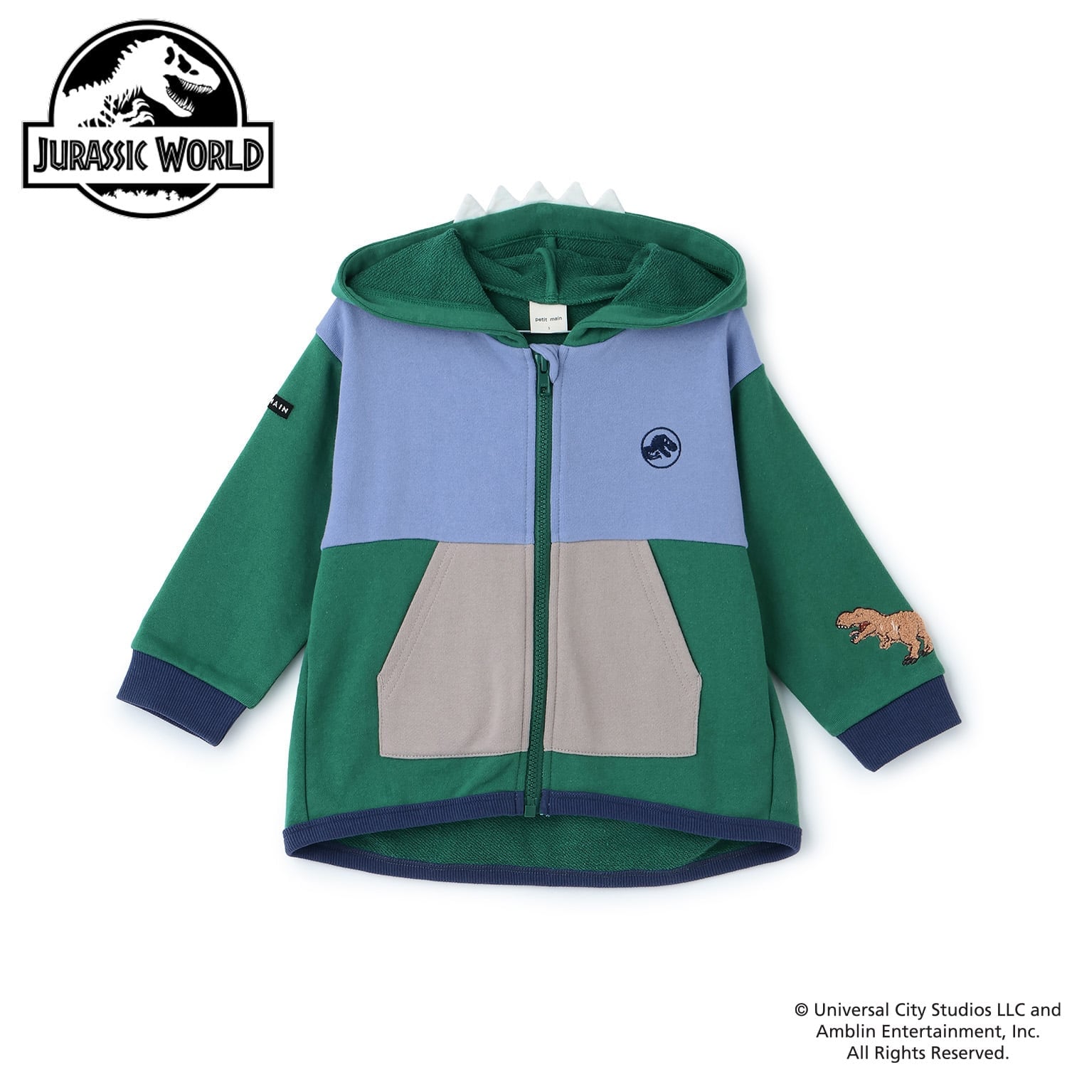 🆕【⭐訂購⭐】🇯🇵日本直送 🌀#JurassicWorld 恐龍刺繡 立體裝飾 連帽外套［2款選］🌀 [ELIA-0019][261004]