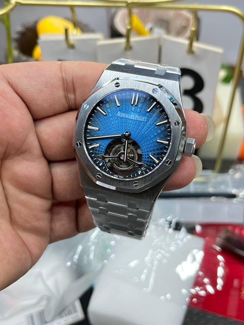 🚀爱彼150周年皇家橡树26730ST飞轮系列/41mm*12.5mm/搭载Caliber2950一体手动飞轮机械💯