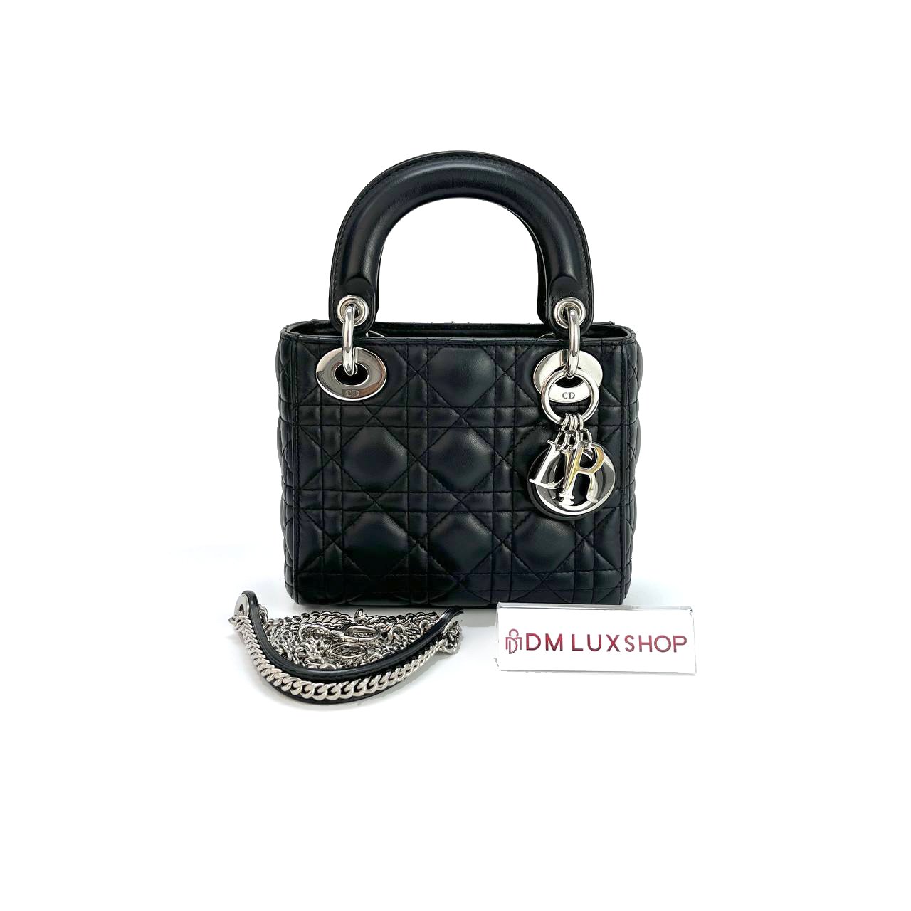 Dior Lady Dior Mini Black SHW