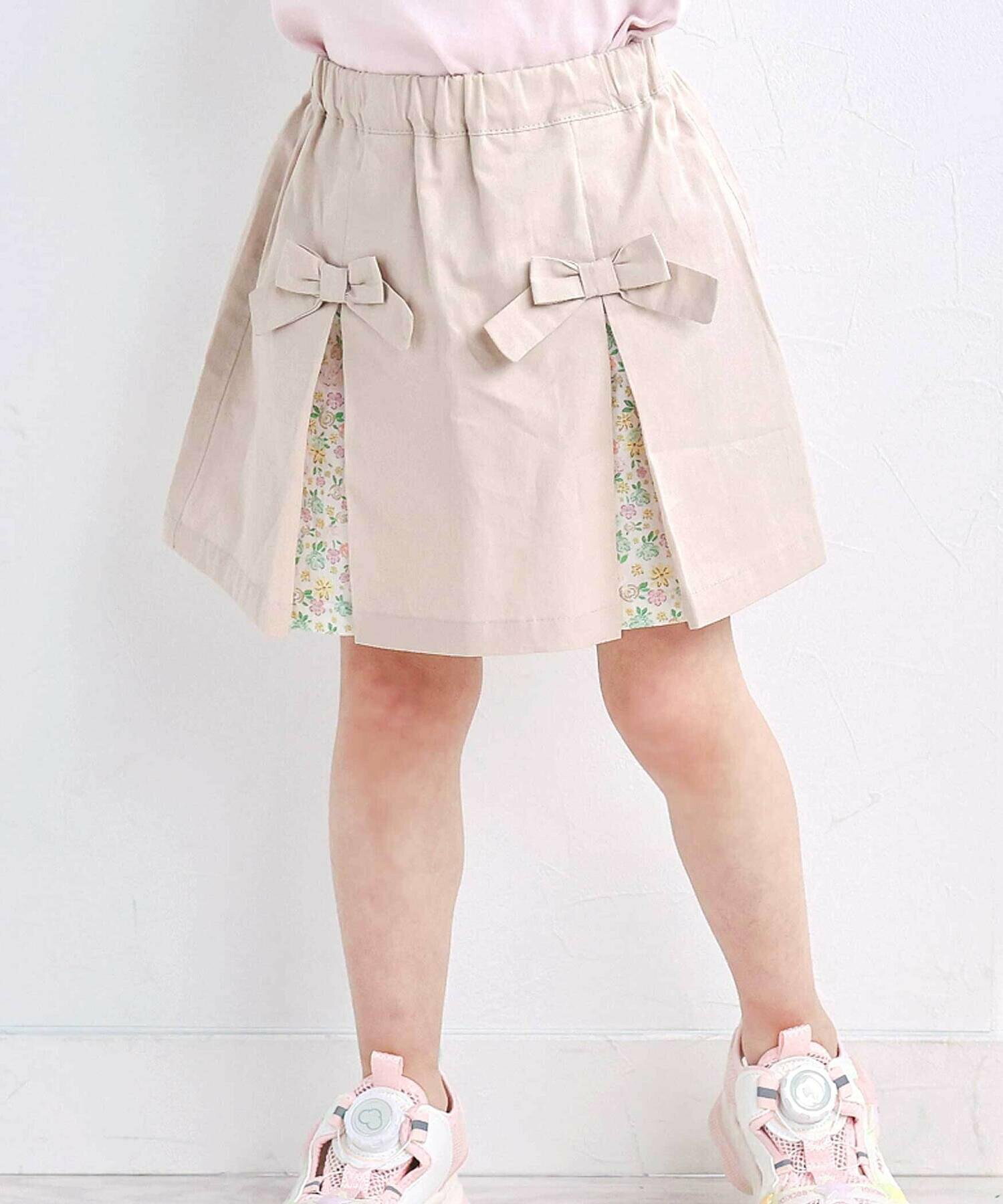 🆕【⭐訂購⭐】🌀 🇯🇵 日本直送 緞帶 碎花褶襉裙褲［2款選］🌀[ELDA-0150][260516]