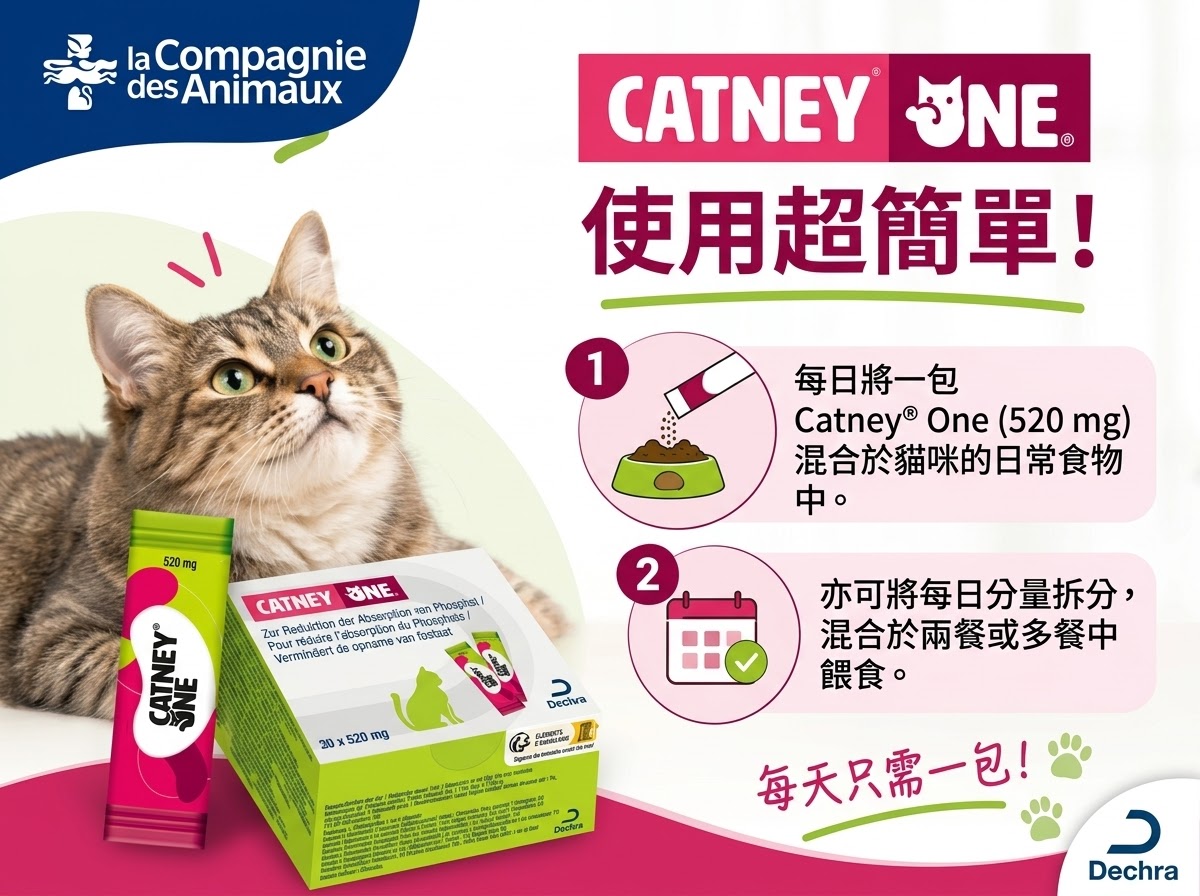 DECHRA CATNEY ONE 碳酸鑭降磷劑30包 (歐盟版) 