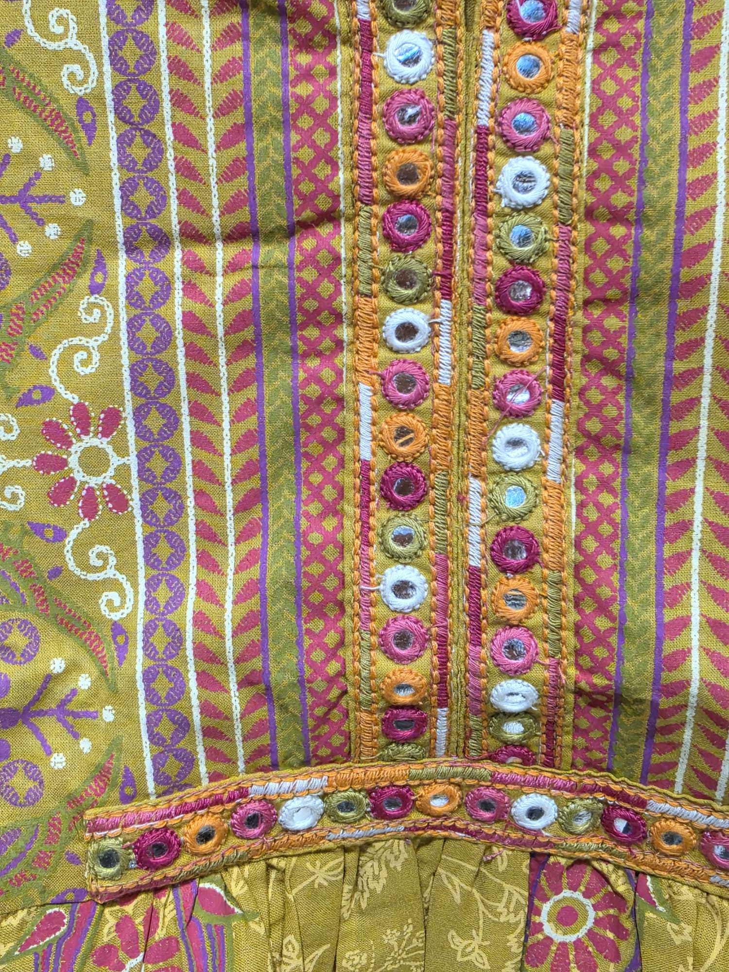 印度純棉印花刺繡上衣