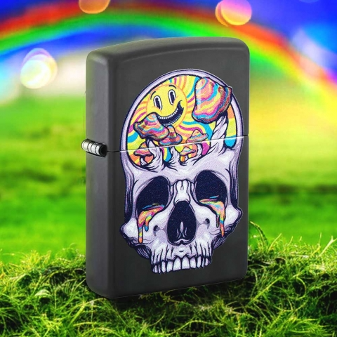 Zippo 螢光骷髏 骷髏月亮 48737 美版  防風打火機 | ZIPPO 指定授權經銷商 |美國製造 | 收藏
