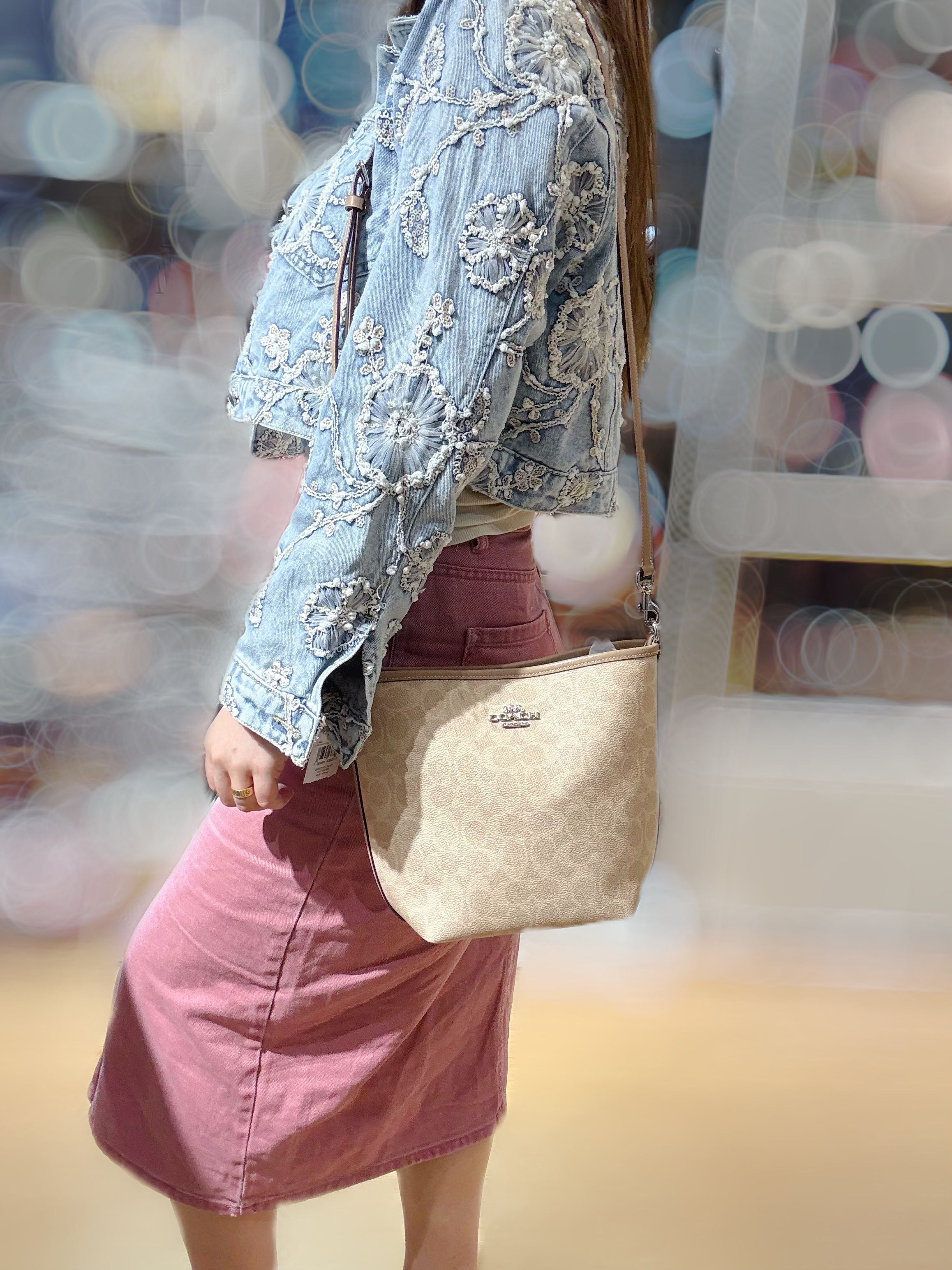 Coach City bucket milk tea/m