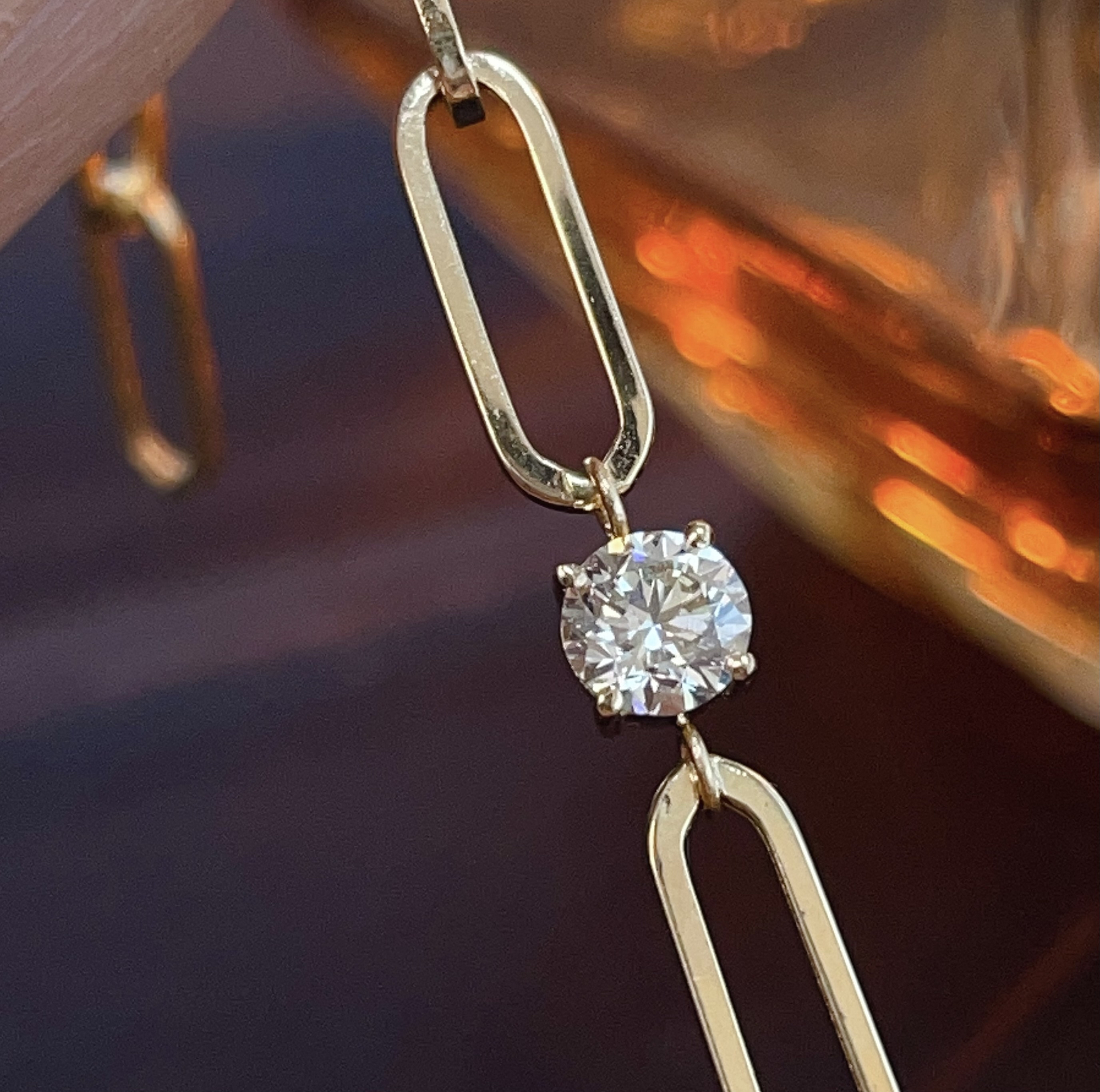 回形針鑽石手鍊 N240255