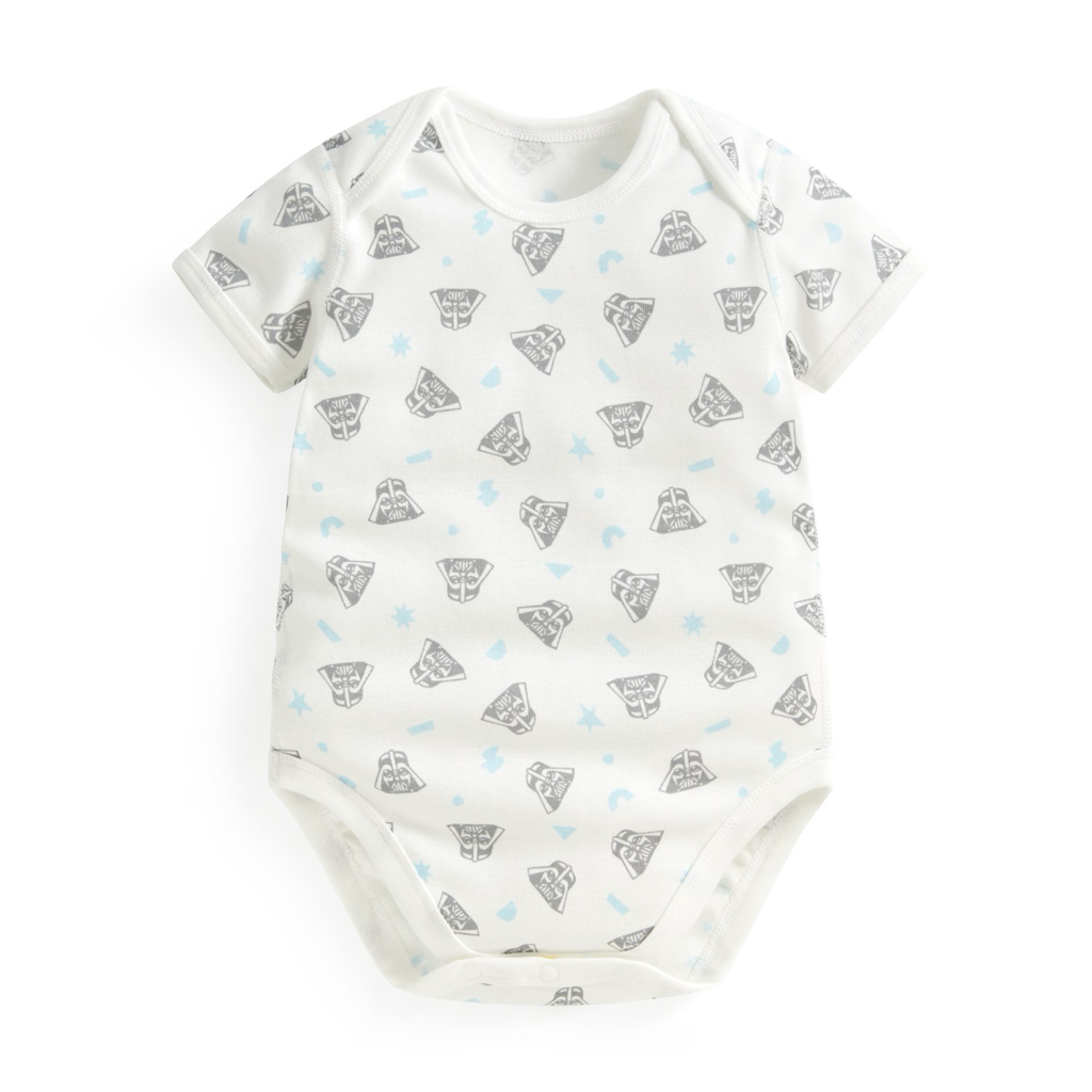 💚預訂 台灣直送💚三色Star Wars系列人物印花純棉短袖包屁衣