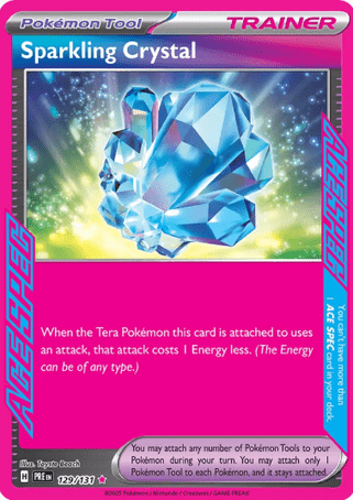 Pokemon TCG Prismatic Evolutions - Sparkling Crystal-129/131