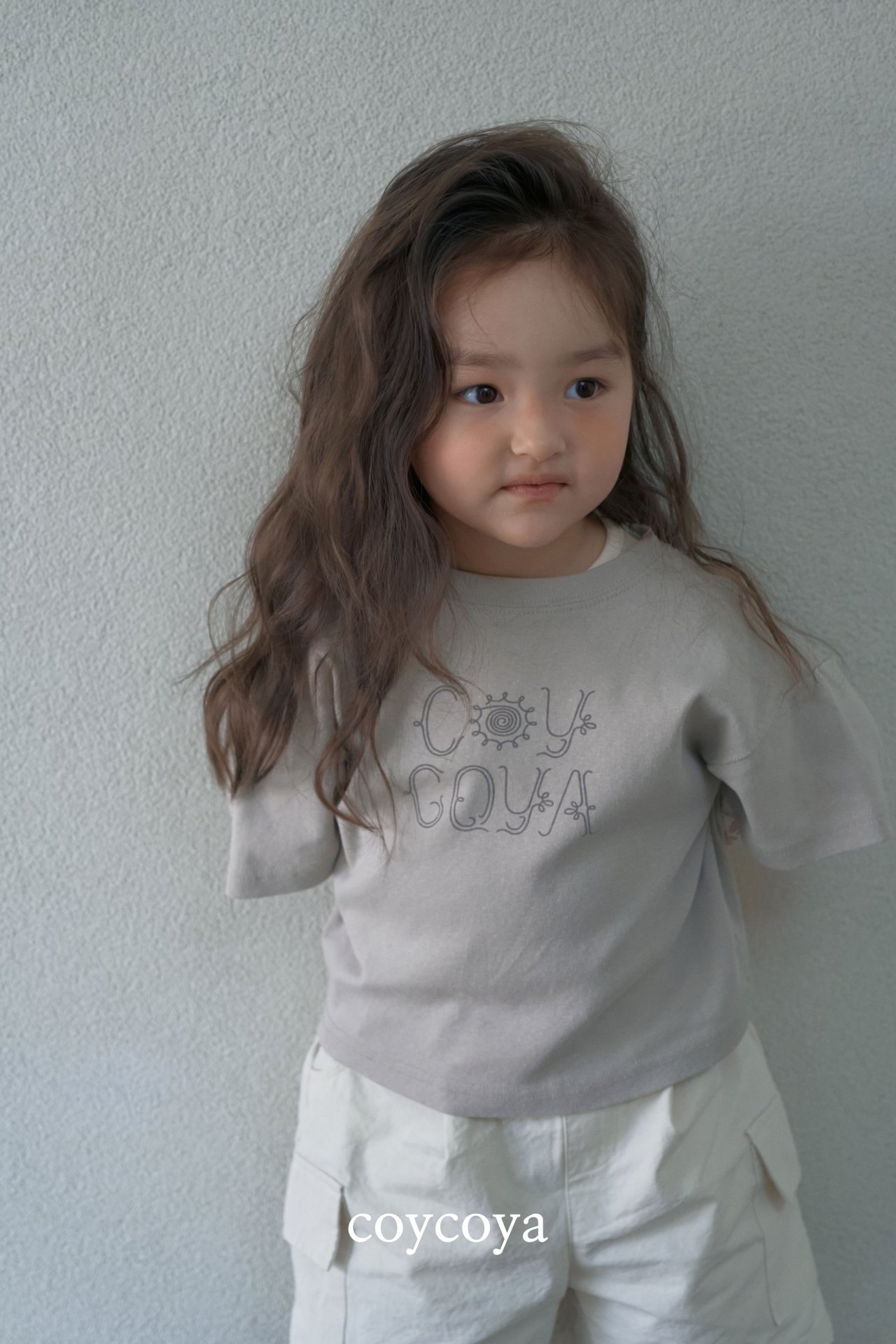 🌸預訂 韓國直送🌸🇰🇷COYCOYA兩色標誌印花寬鬆短袖T恤