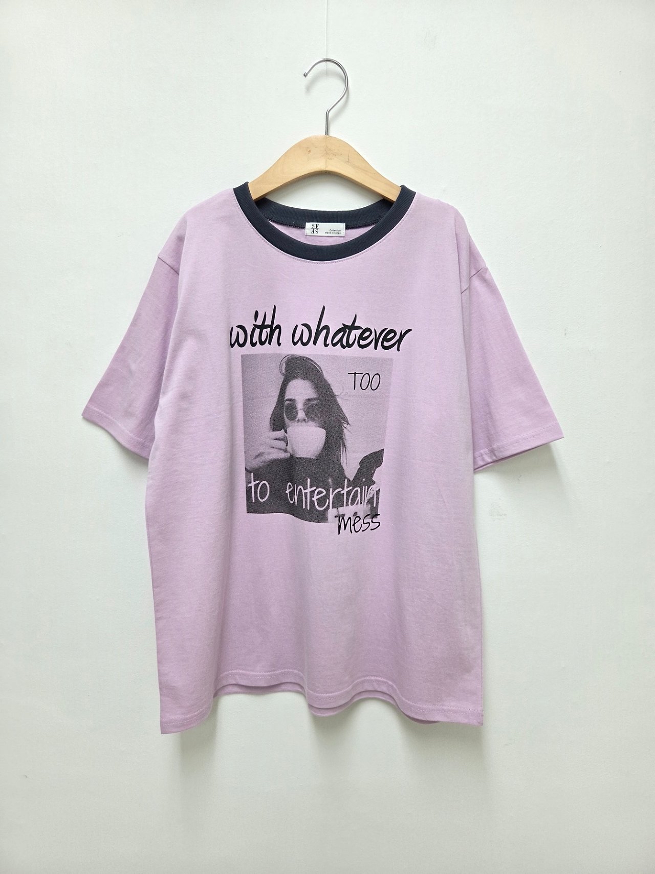 🇰🇷K5576 cotton人像print tee